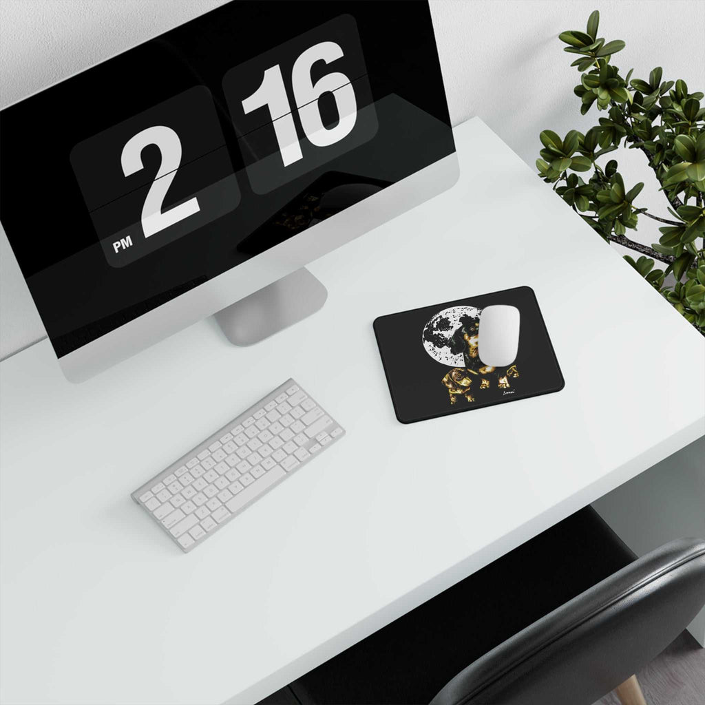 Elevate your gaming experience with our Two Dachshunds Original Hand-Drawn Art Non-Slip Gaming Mouse Pad. Enhance your setup with style!