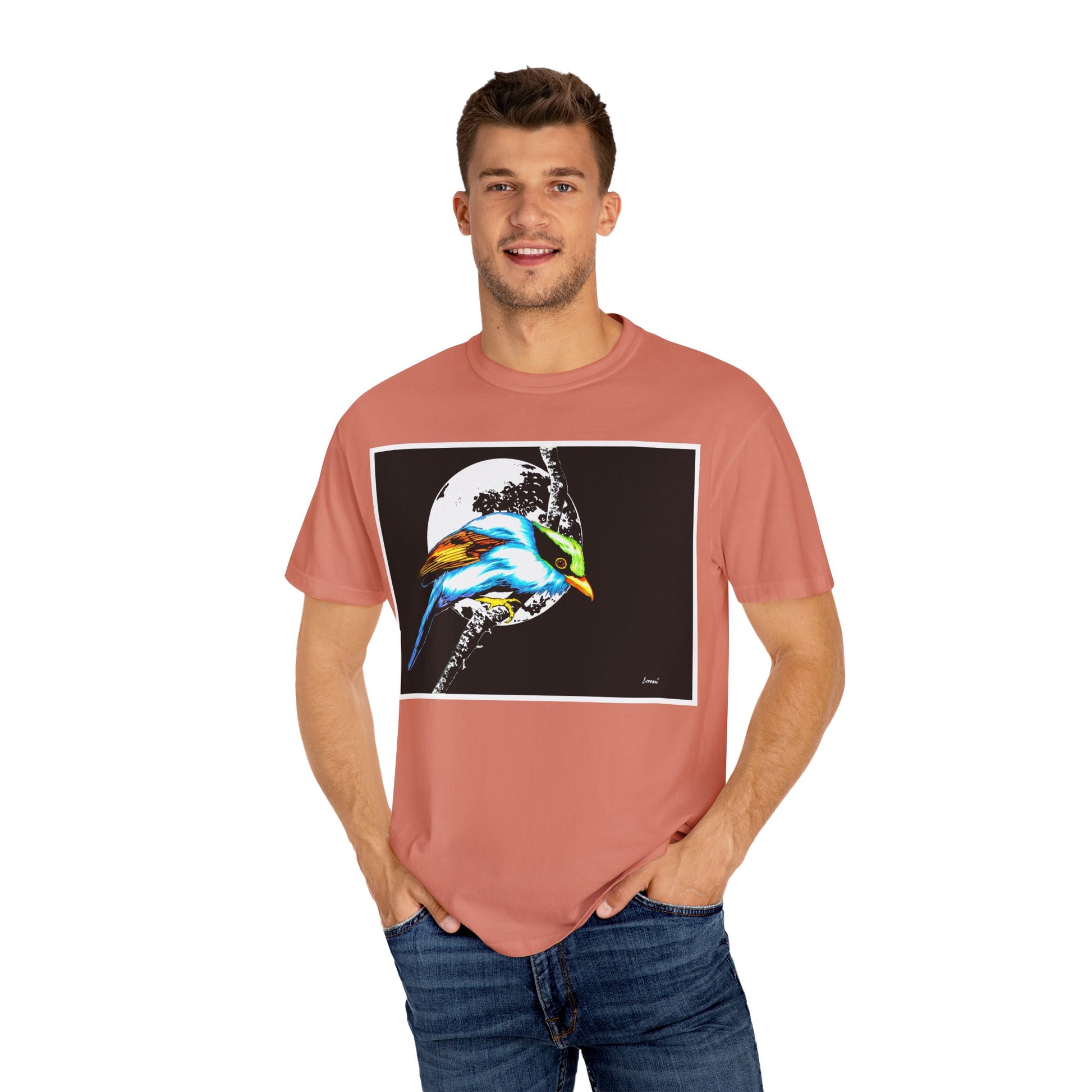 Colorful Bird Graphic Unisex T-Shirt - Nature Lover Apparel