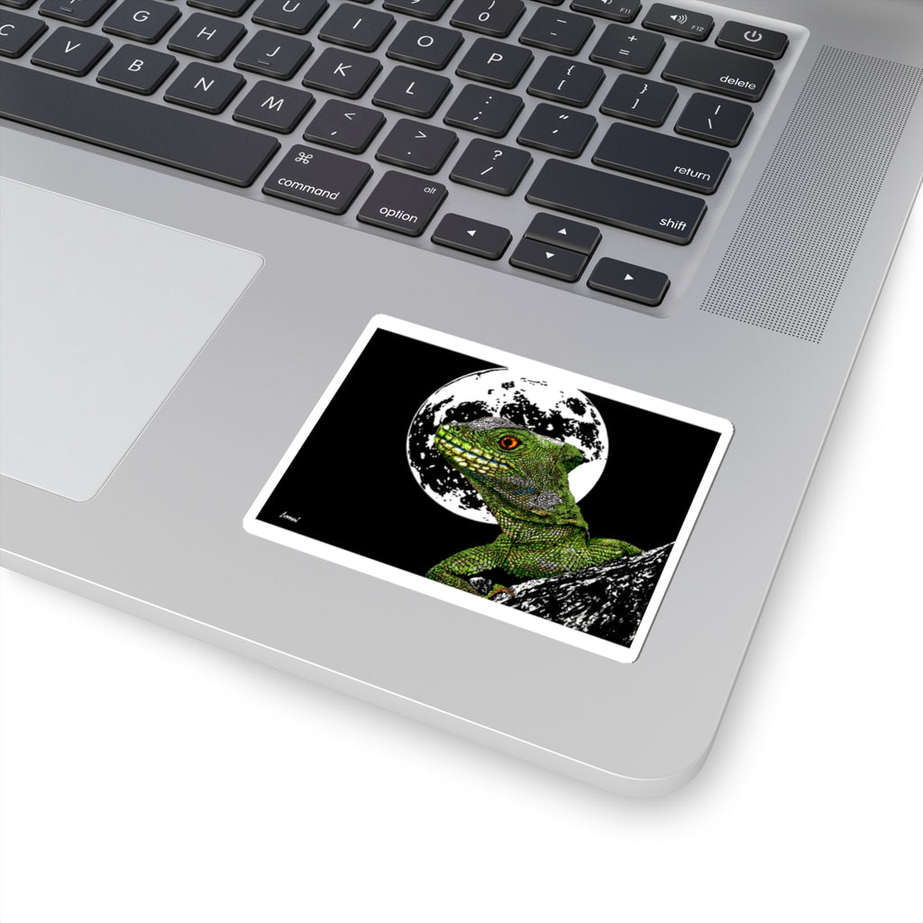 Lizard Moon Kiss-Cut Stickers - Unique Nature-Inspired Decor