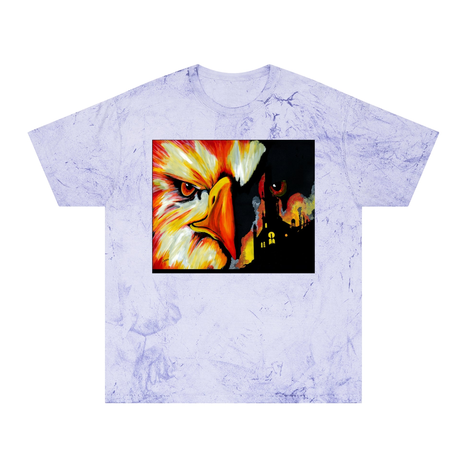 Phoenix Rising Color Blast T Shirt Original Hand Painted Art