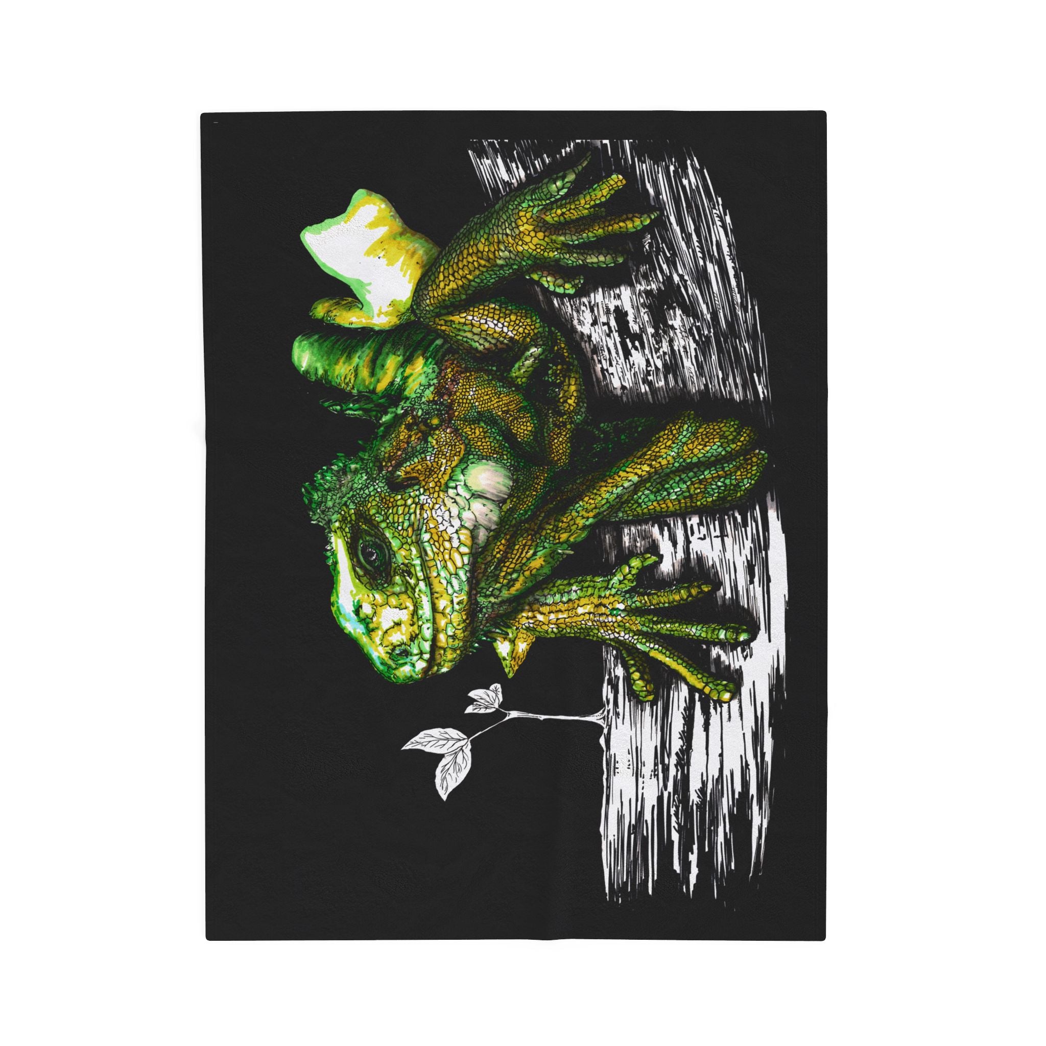 Lizard Design Cozy Velveteen Plush Blanket for Nature Lovers