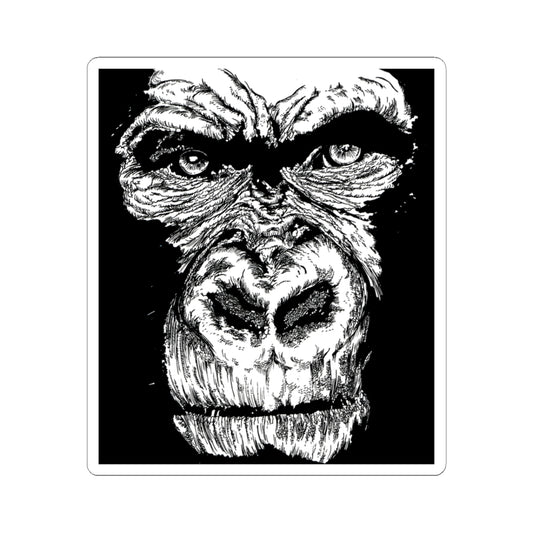 Bold Gorilla Art Kiss-Cut Stickers - Perfect for Laptops