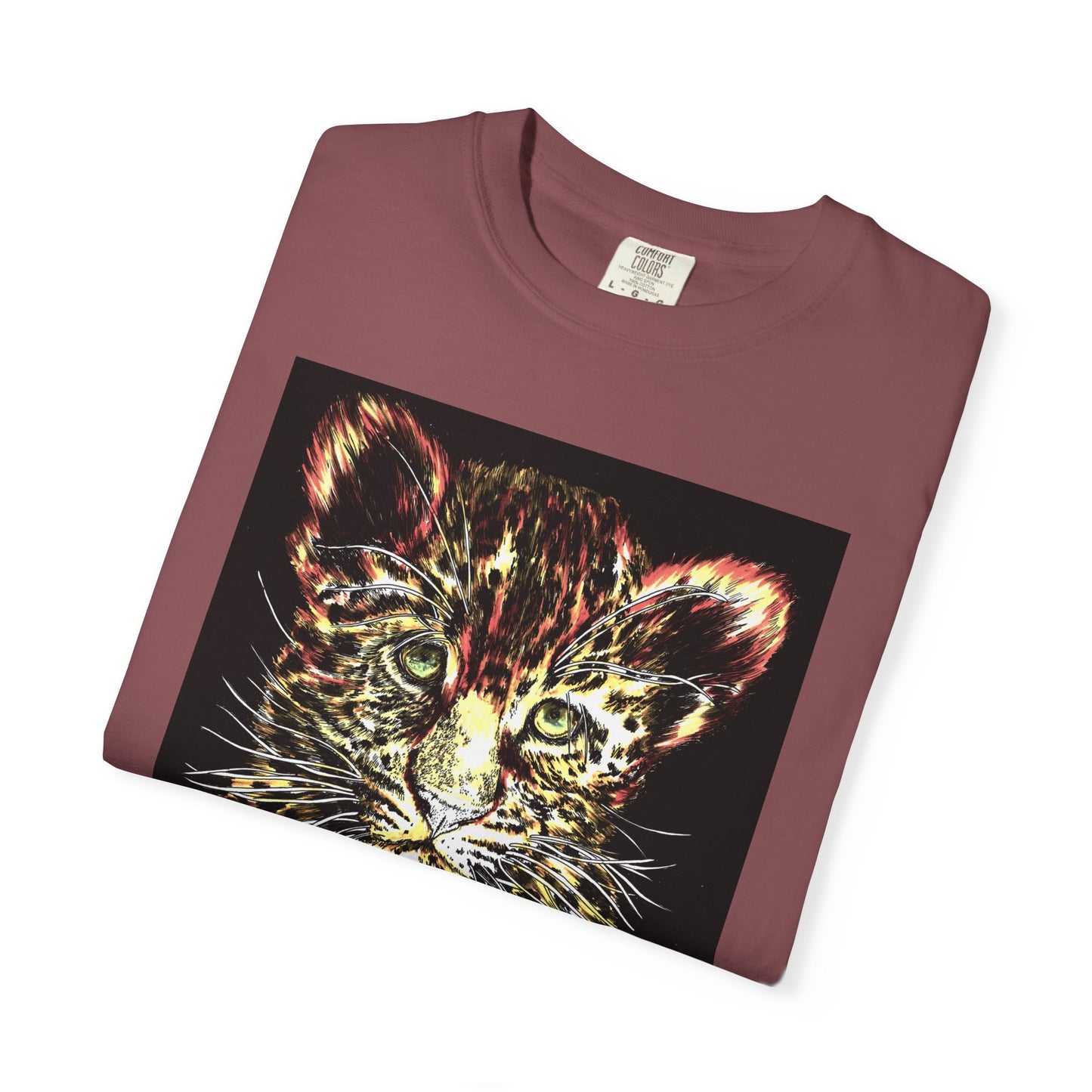 Wildlife Lovers Unisex Garment-Dyed T-shirt featuring Playful Leopard Cub