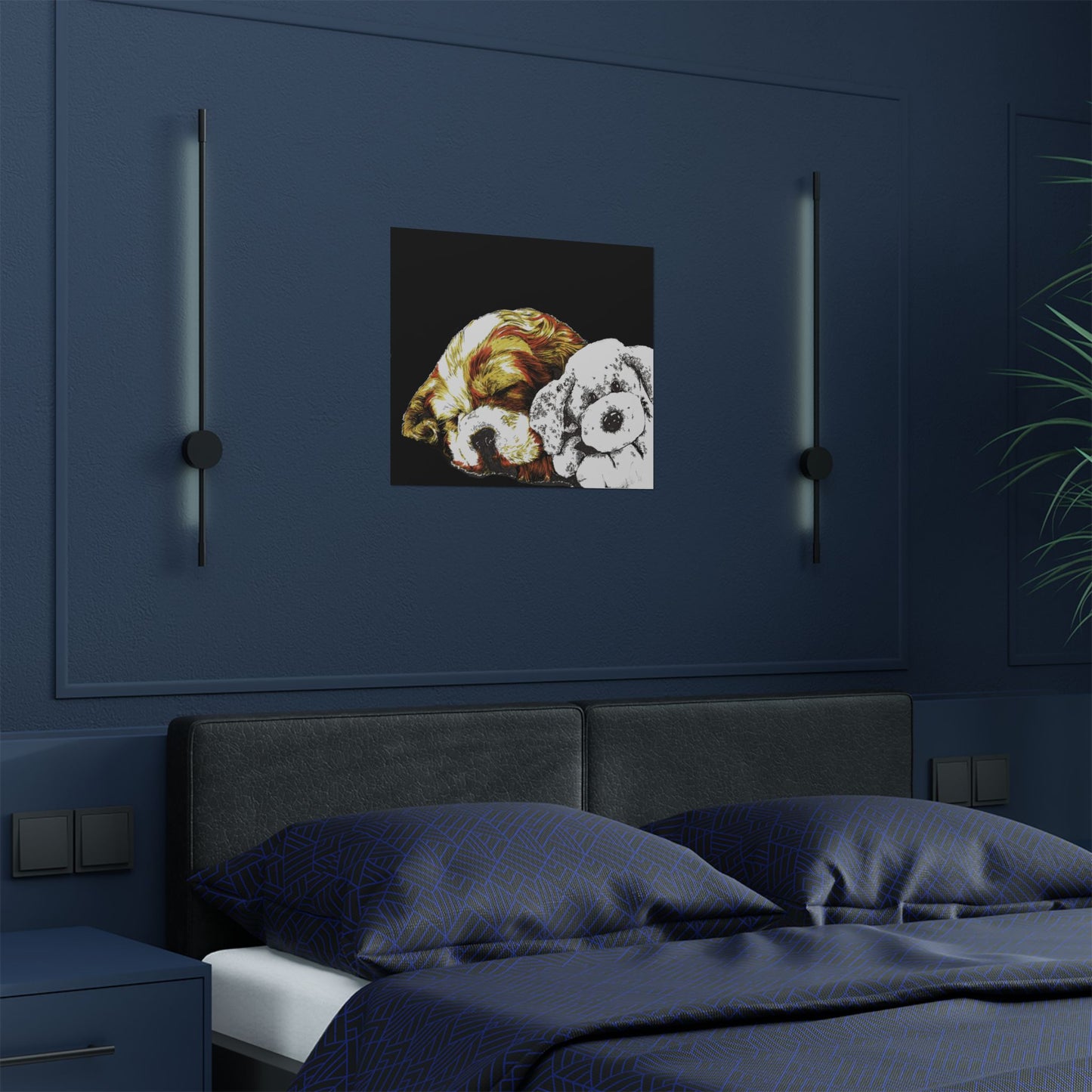 Cocker Spaniel Satin Poster - Heartwarming Dog Design