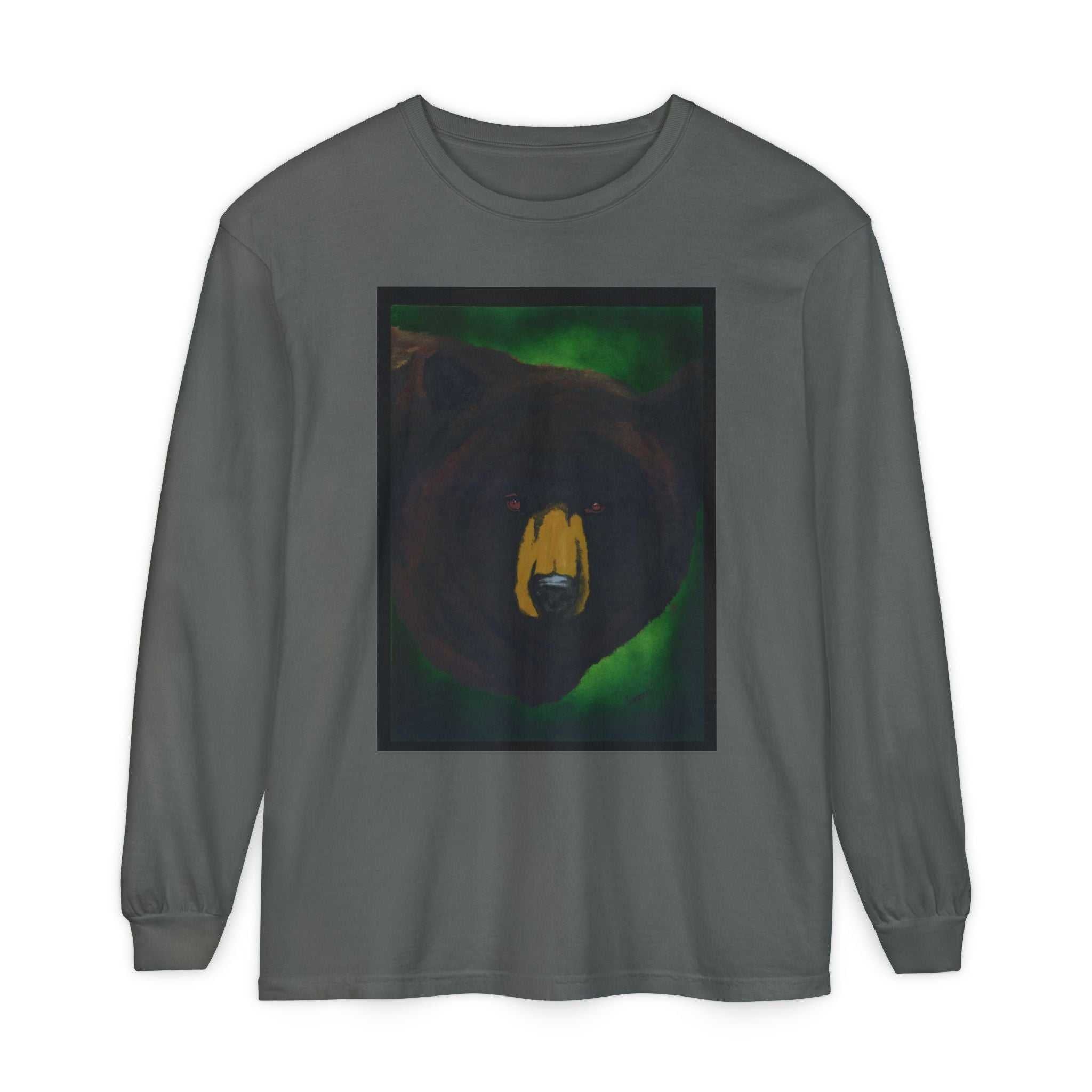 Brown Bear Portrait Long Sleeve Unisex T Shirt