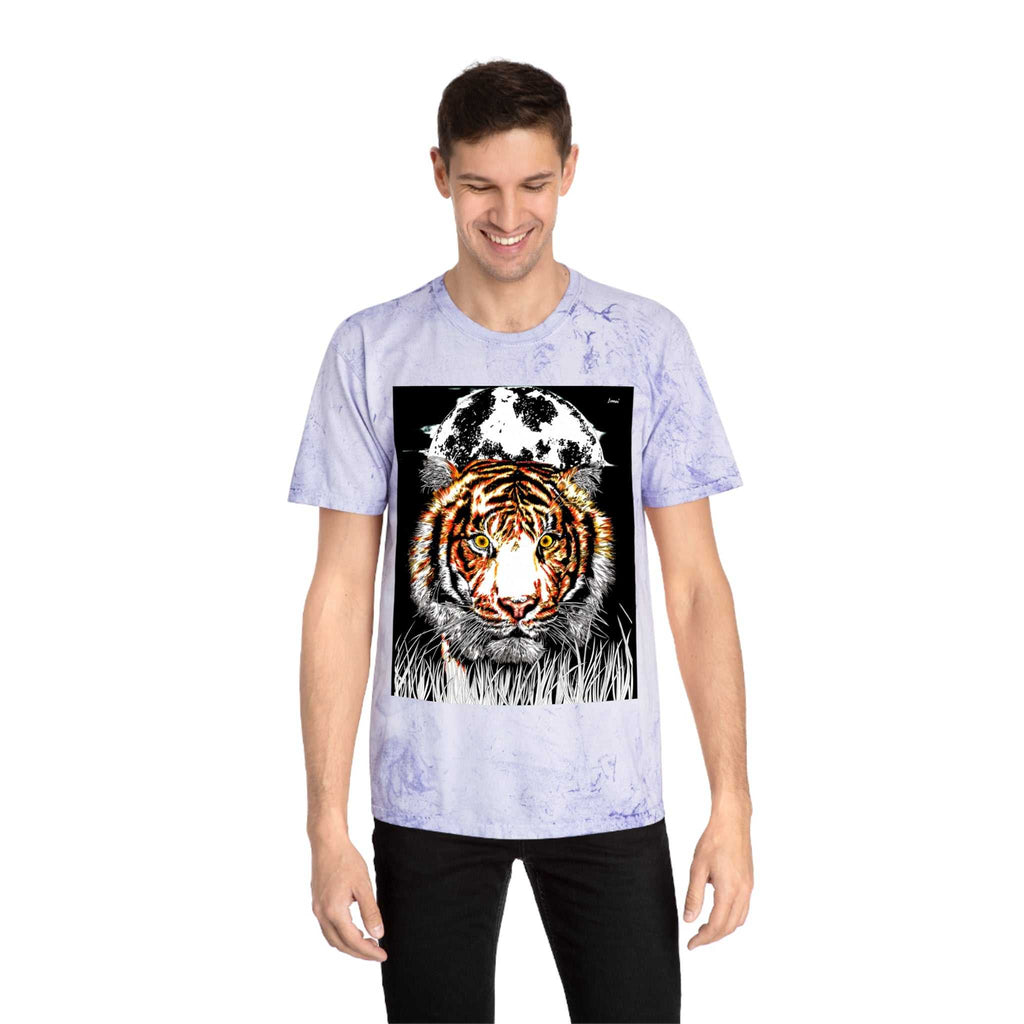 Color Blast Tiger Unisex T Shirt Original Hand Drawn Art