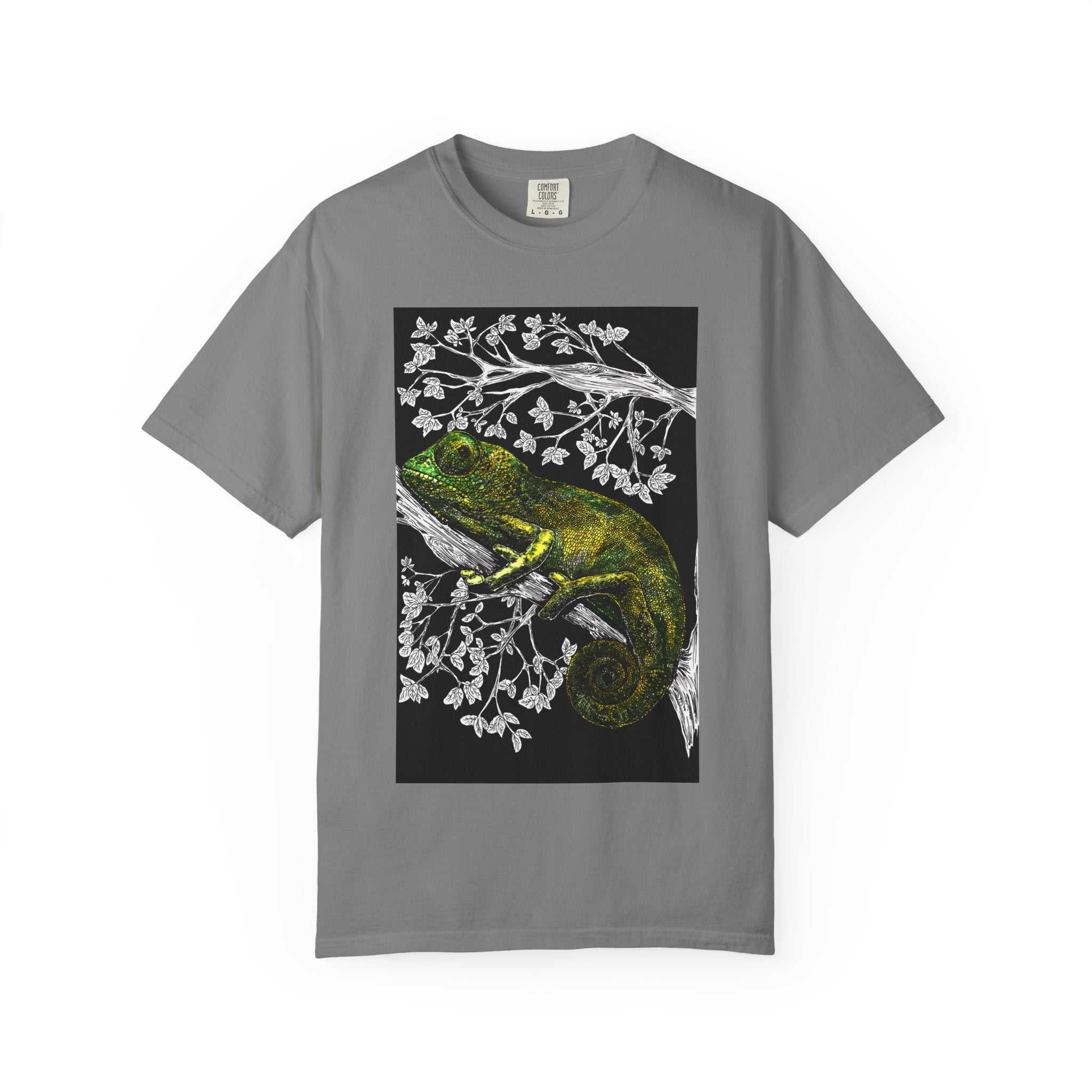 Chameleon Art Unisex Garment-Dyed T-Shirt - Nature Lover's
