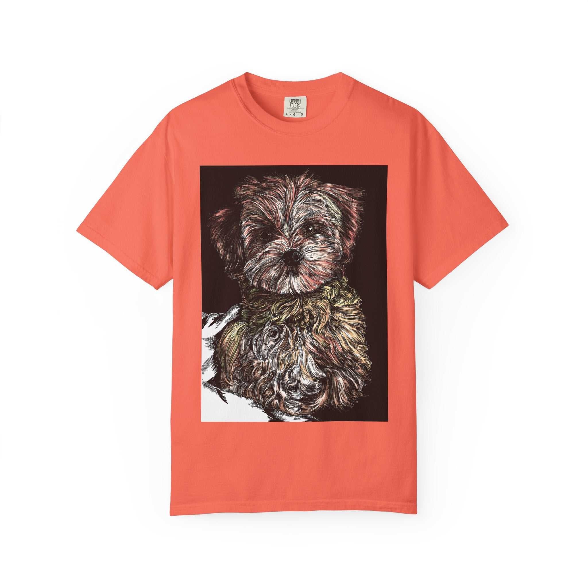 Elevate your style with our Puppy Art Unisex Garment-Dyed T-Shirt – Original Hand-Drawn design. Stand out from the crowd in this unique tee!