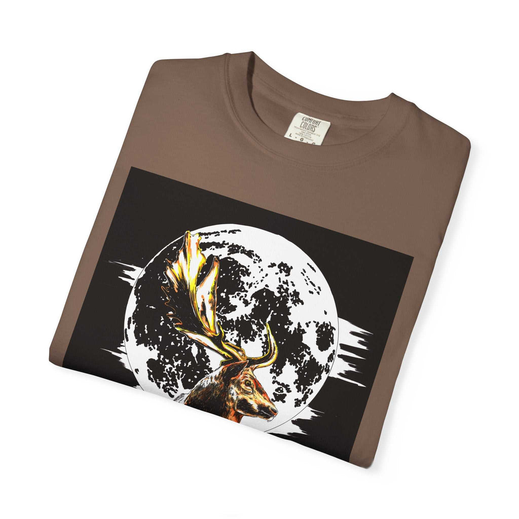 Moonlit Stag Unisex T-Shirt - Nature-Inspired Graphic Tee
