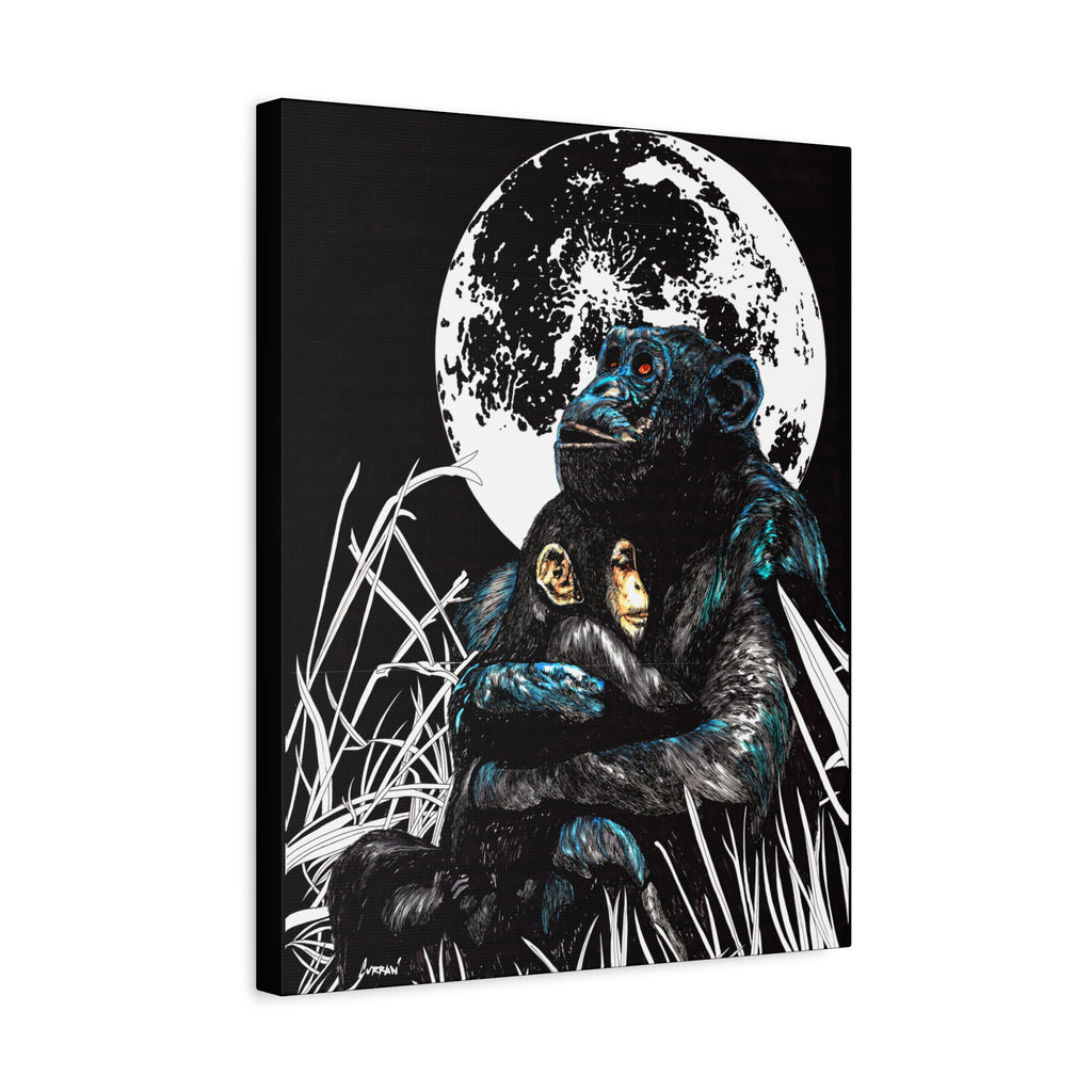 Gorilla Wall Art, Gorilla Print, Hand-Drawn Gorilla, Wildlife Art,