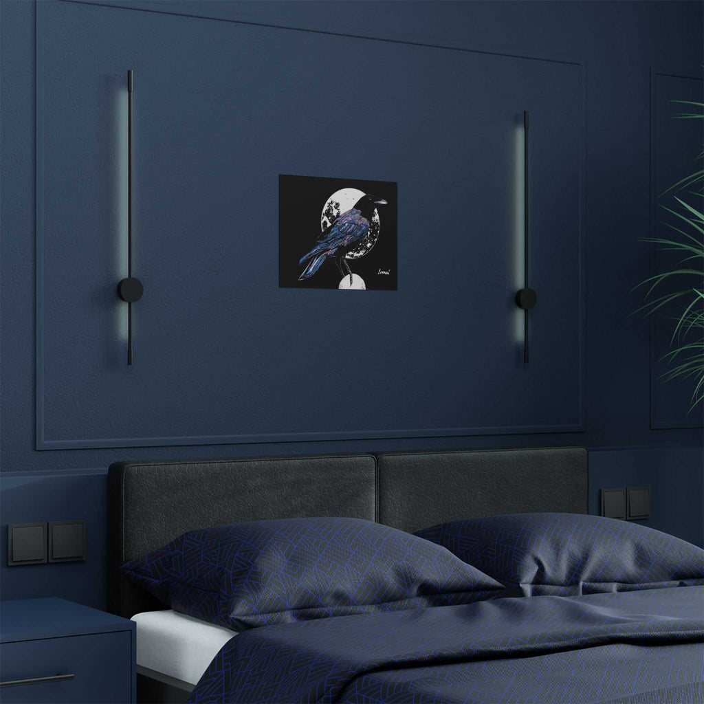 Mystical Crow Satin Poster - 300gsm Art Print