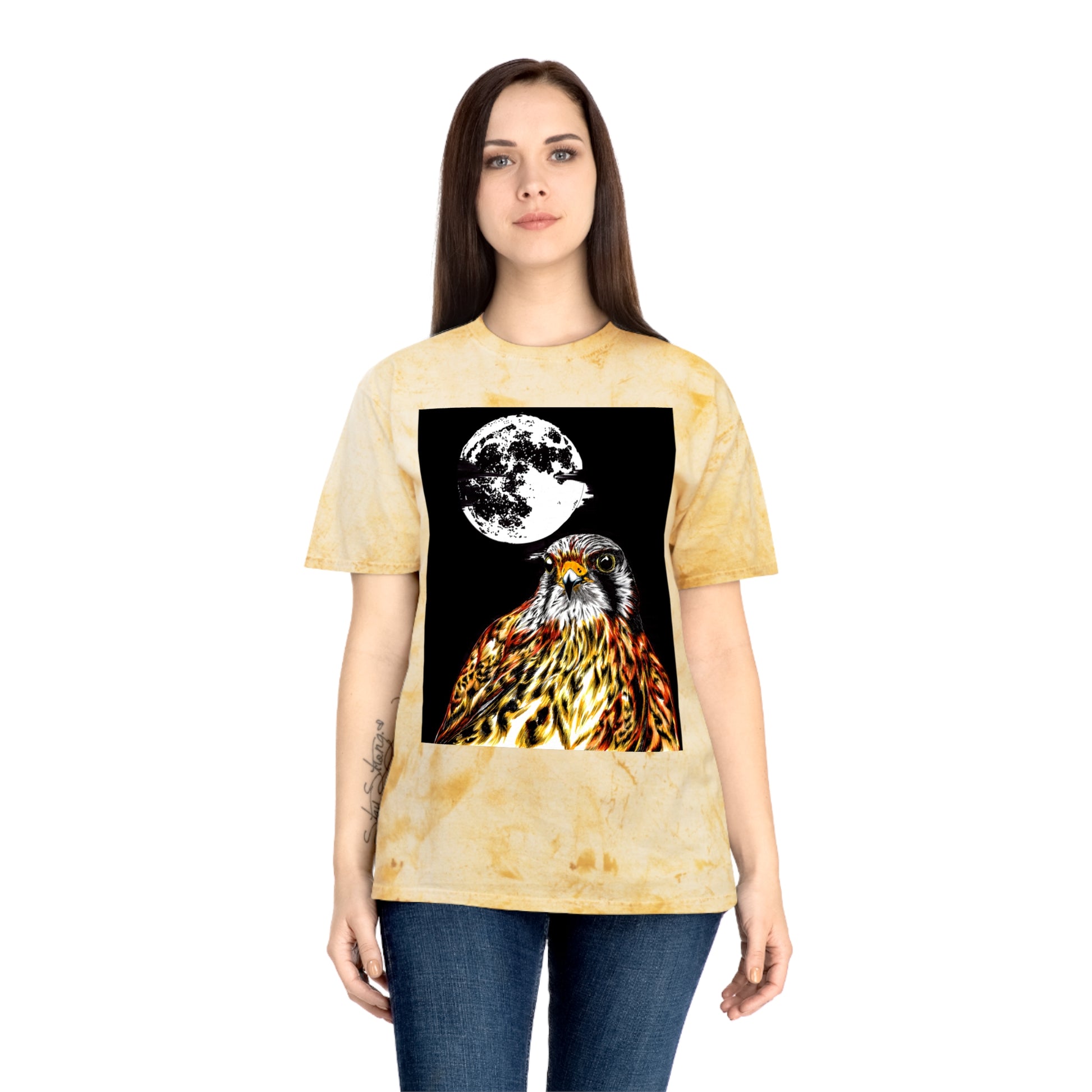 Unisex Color Blast Falcon T-Shirt Bohemian Nature Vibe