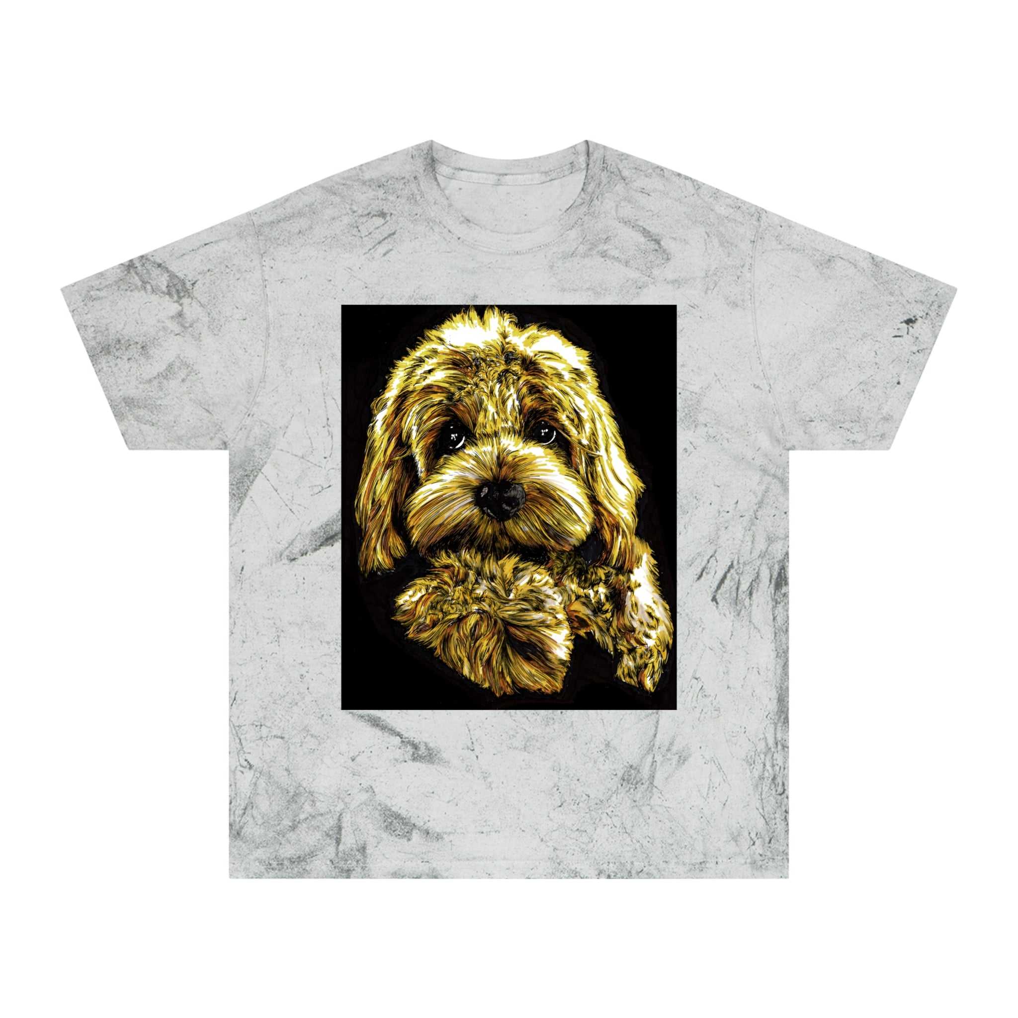 Get your hands on the adorable Puppy Color Blast Lover T-Shirt - Unisex Pet Portrait Tee today! Perfect for all dog lovers.