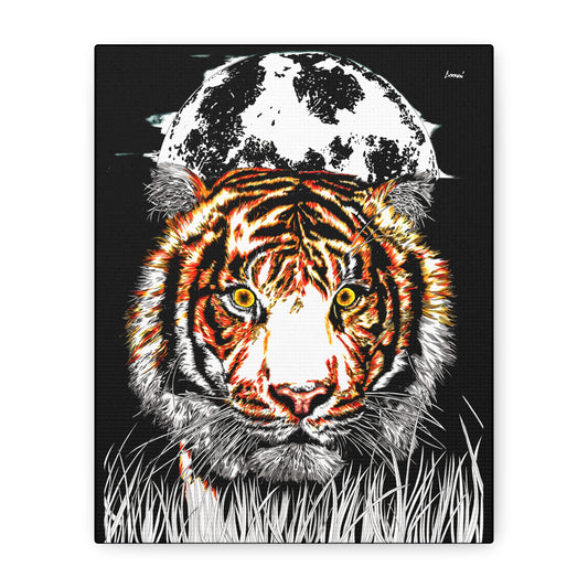 Tiger Wall Art Print of the Original, hand drawn wall art of a Tiger