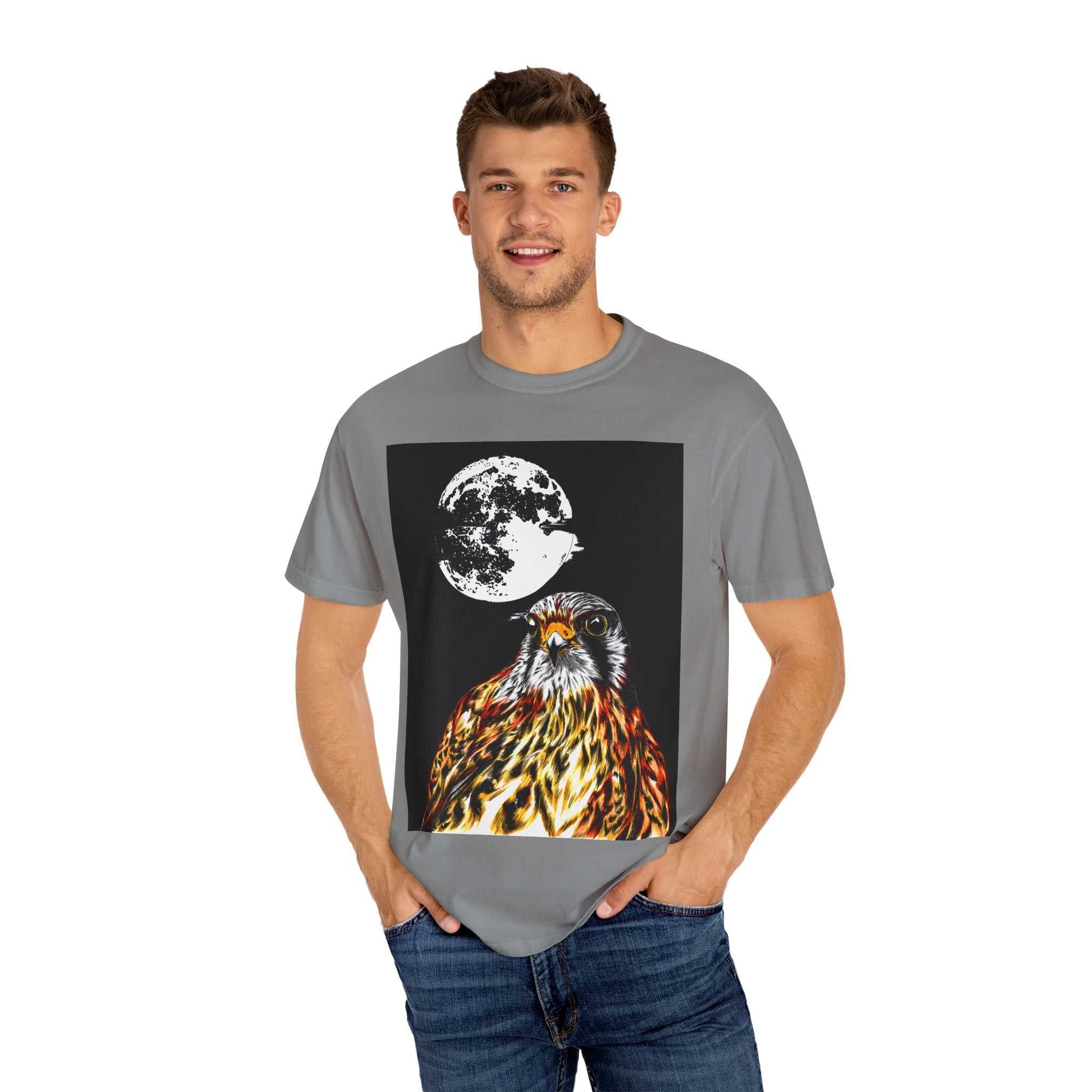 Moonlit Falcon T-Shirt featuring the Original Art