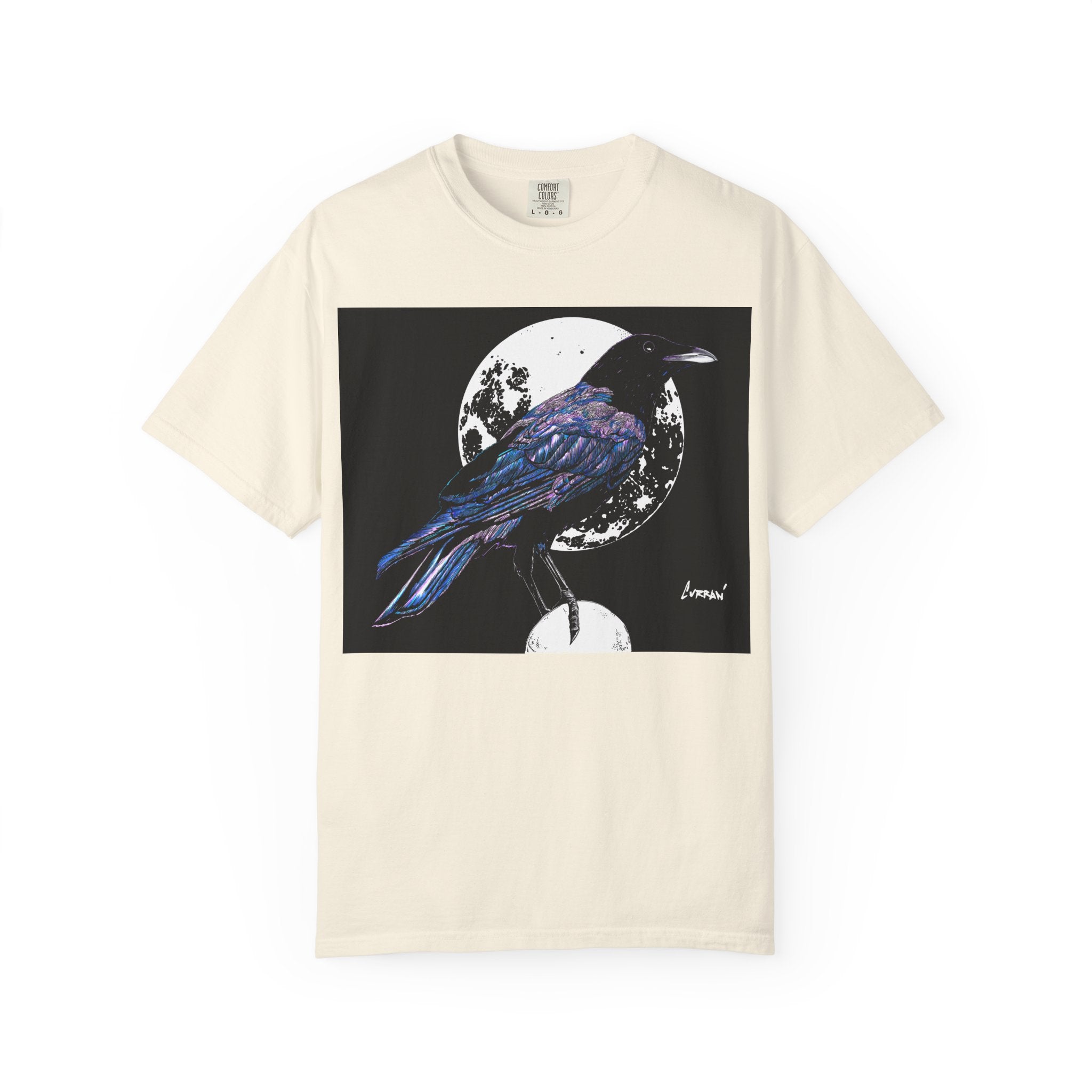 Crow Garment-Dyed T-Shirt for Nature Lovers