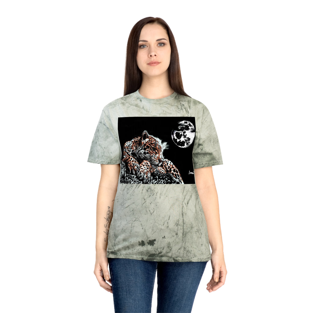 Leopard in the Moonlight T Shirt Original Hand Drawn Art