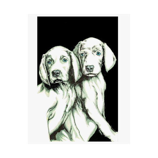 Custom Dog Art Satin Poster - Perfect for Pet Lovers