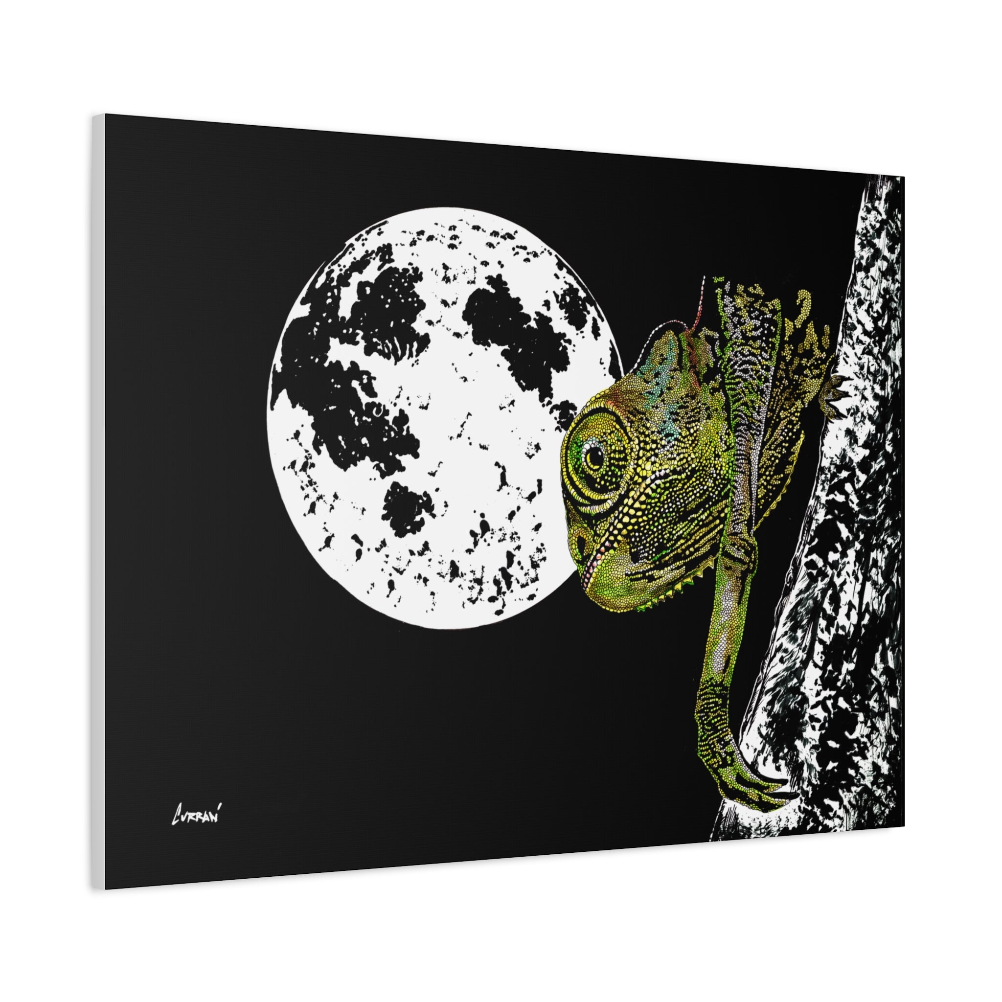 Chameleon Print of the Original, hand drawn wall art