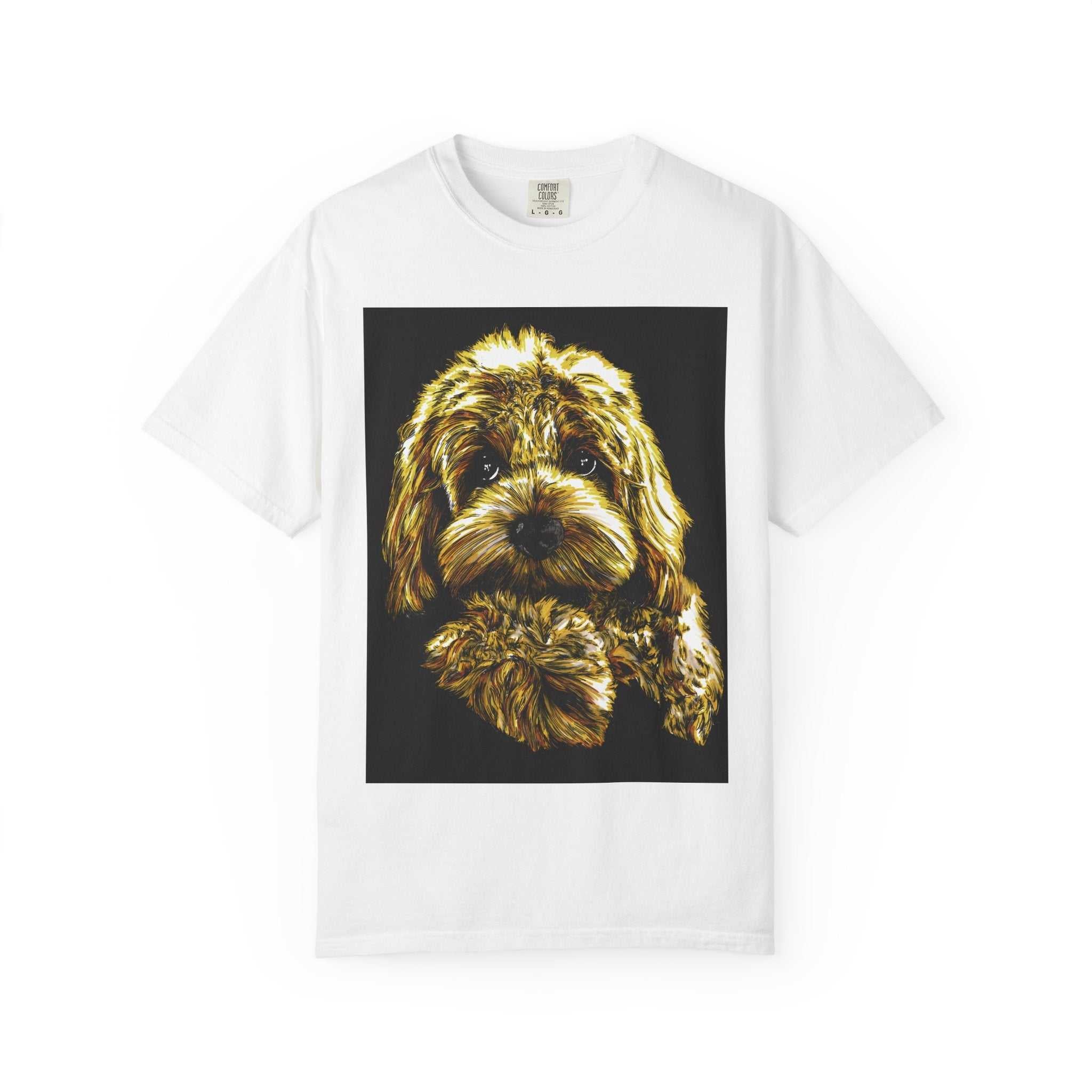 Experience the vibrant colors of our Puppy Color Blast Unisex Garment-Dyed T-shirt and stand out from the crowd. Perfect for all dog lovers!