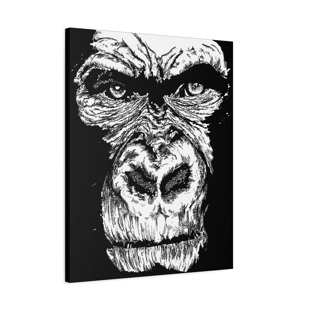 Gorilla Wall Art, Gorilla Print, Hand-Drawn Gorilla