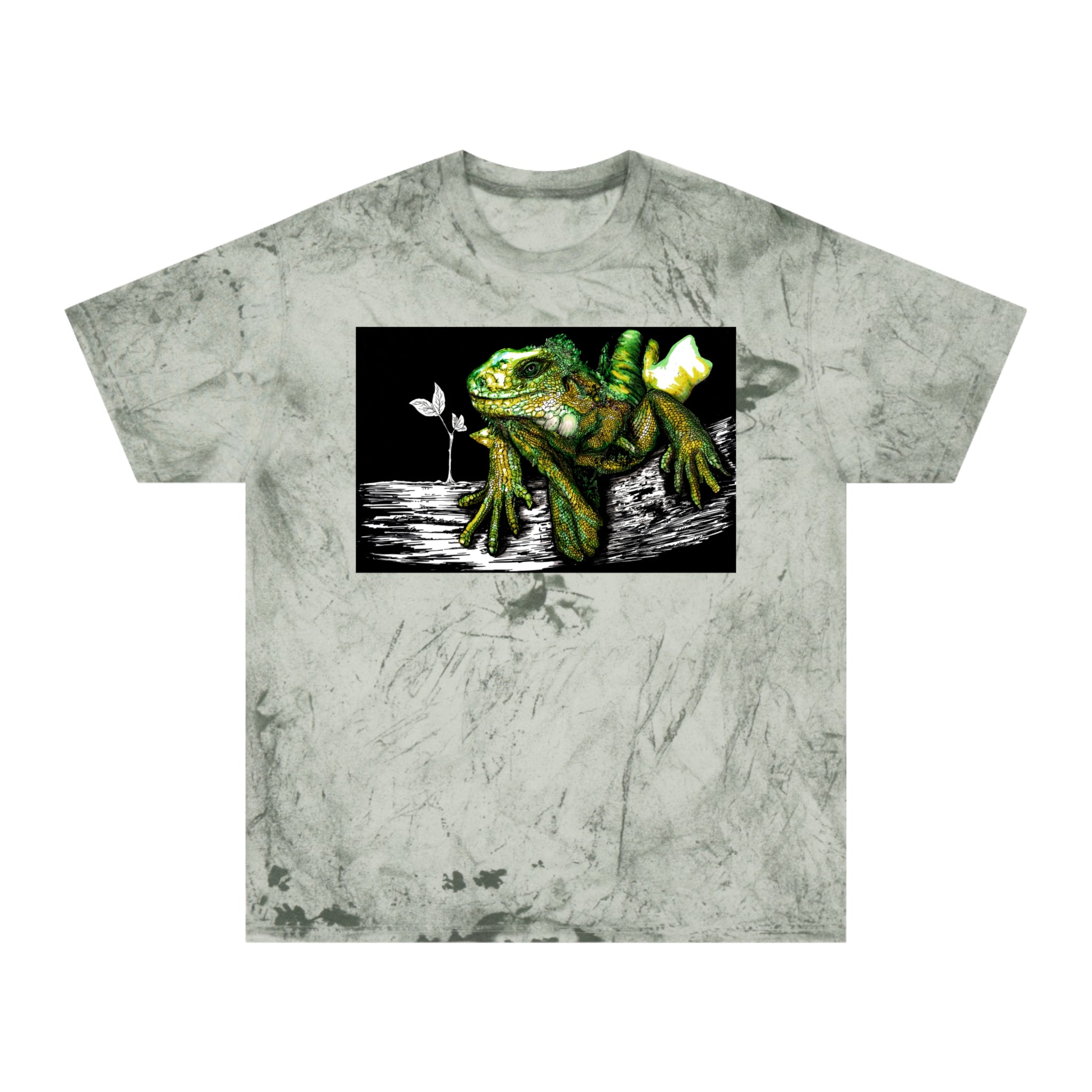 Iguana Unisex Color Blast T-Shirt - Vibrant Nature-Inspired