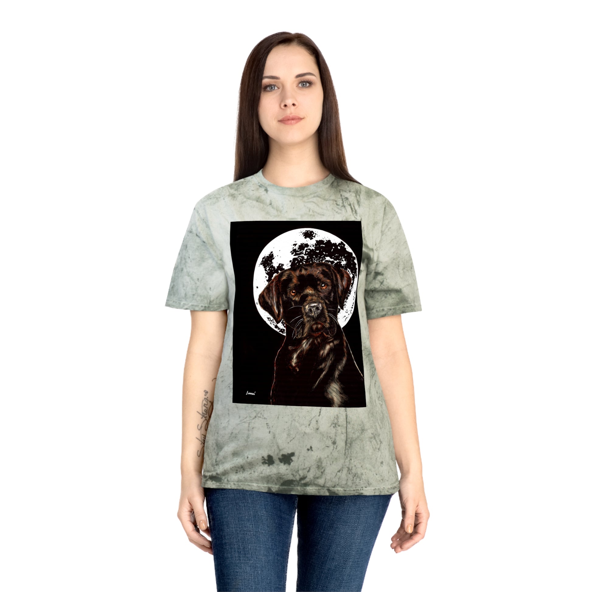 Chocolate Labrador T-Shirt - Artistic Dog Tee for Pet Lovers