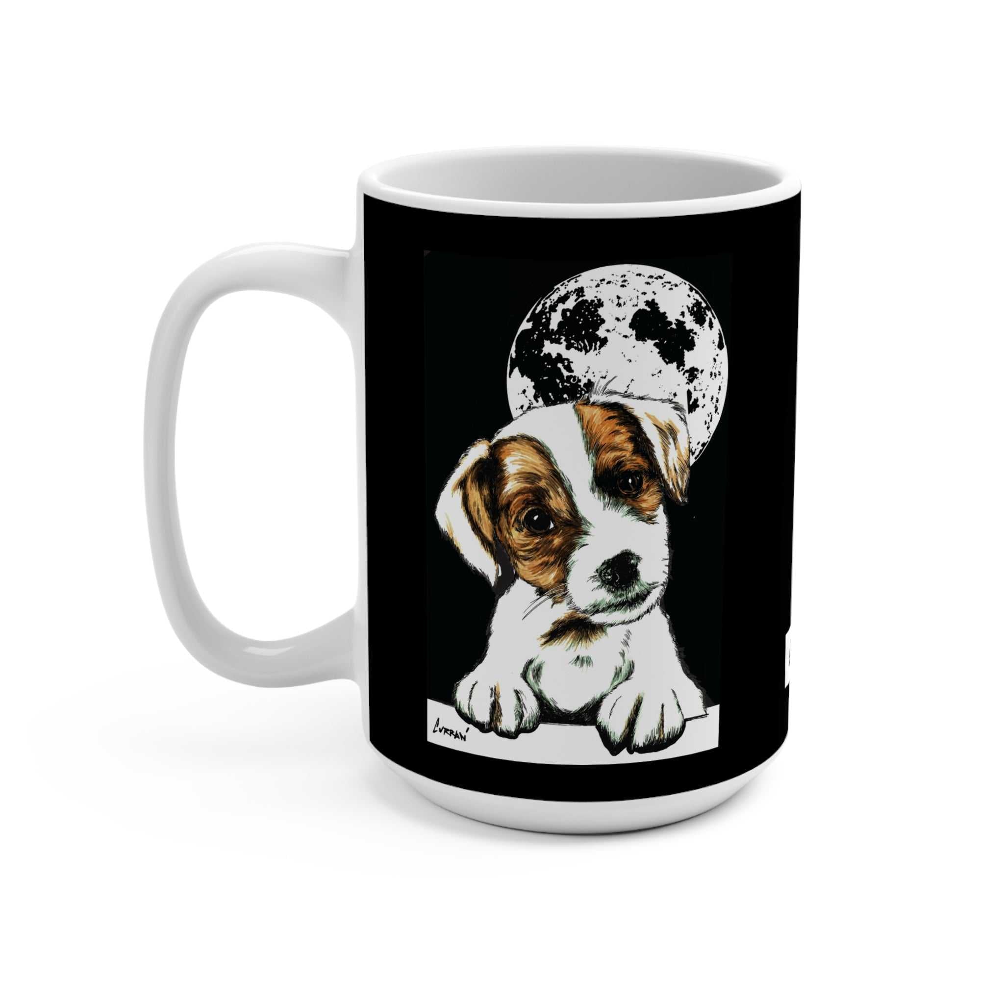 Adorable Beagle Moonlight 15oz Mug