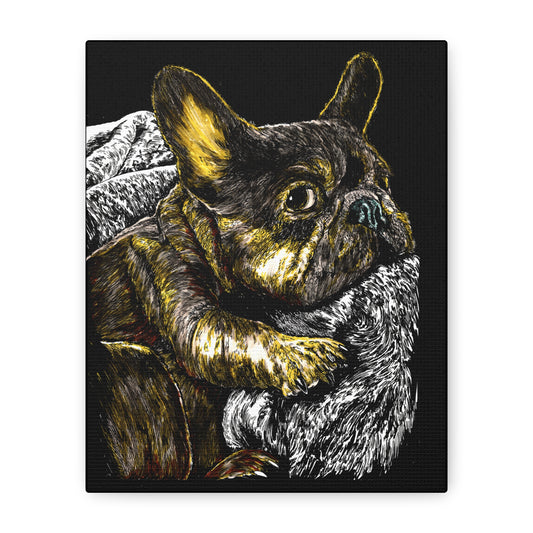 French Bulldog Canvas Wall Art Print of the Original,
