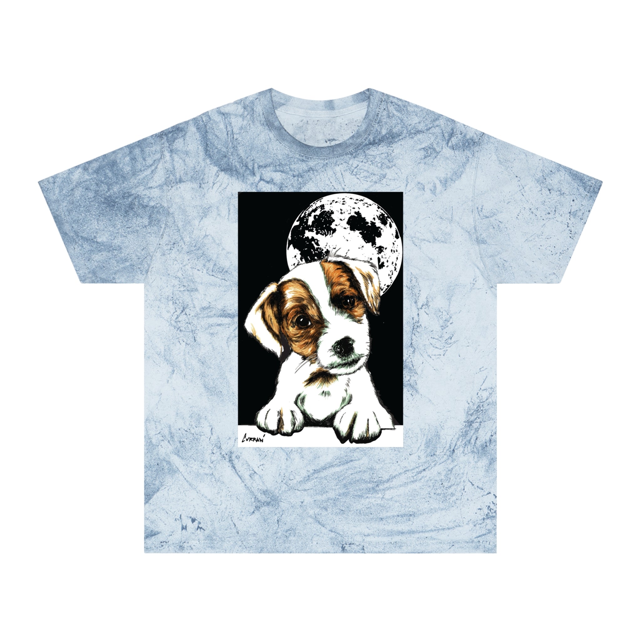 Color Blast Beagle Moon Unisex T Shirt for Pet Lovers