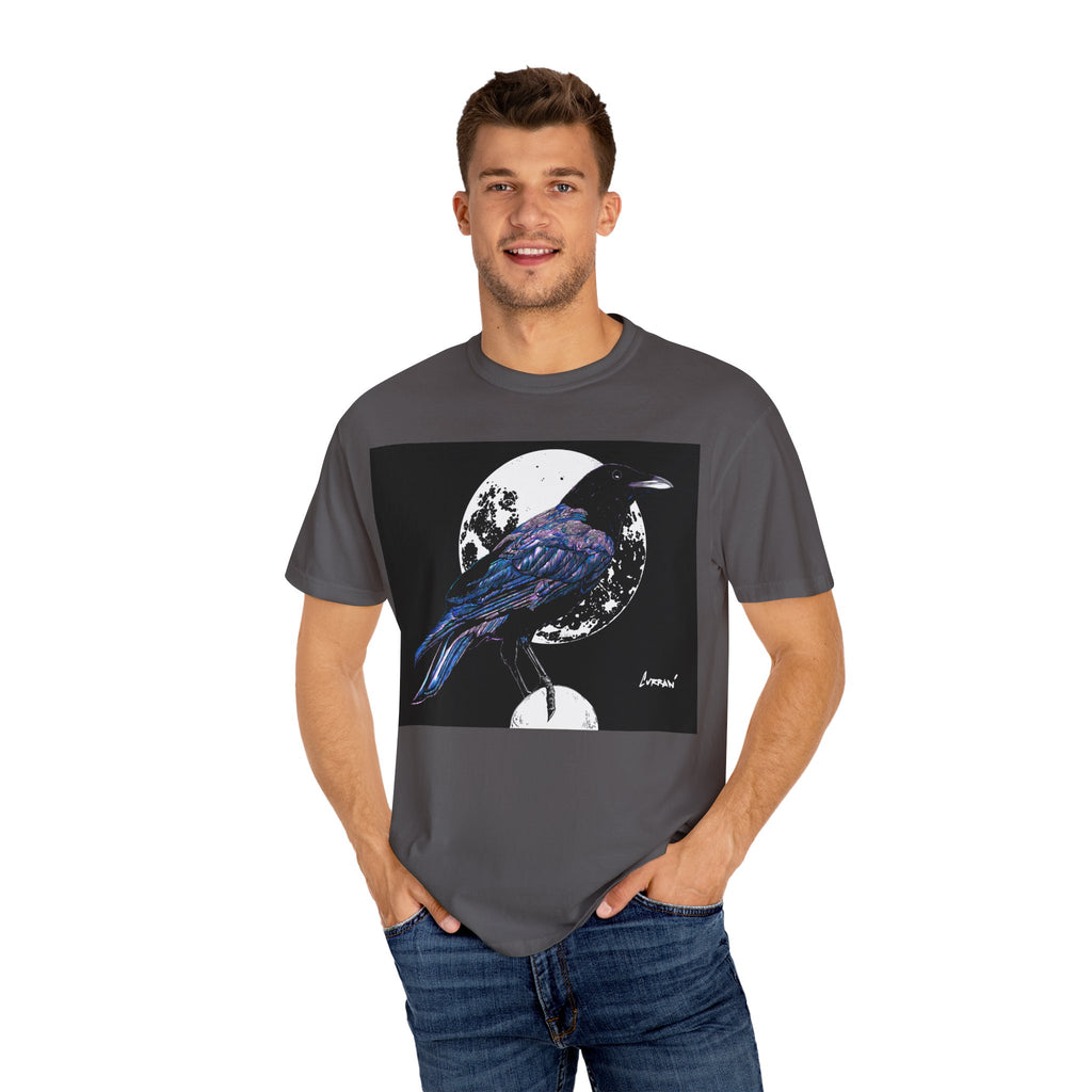 Crow Garment-Dyed T-Shirt for Nature Lovers