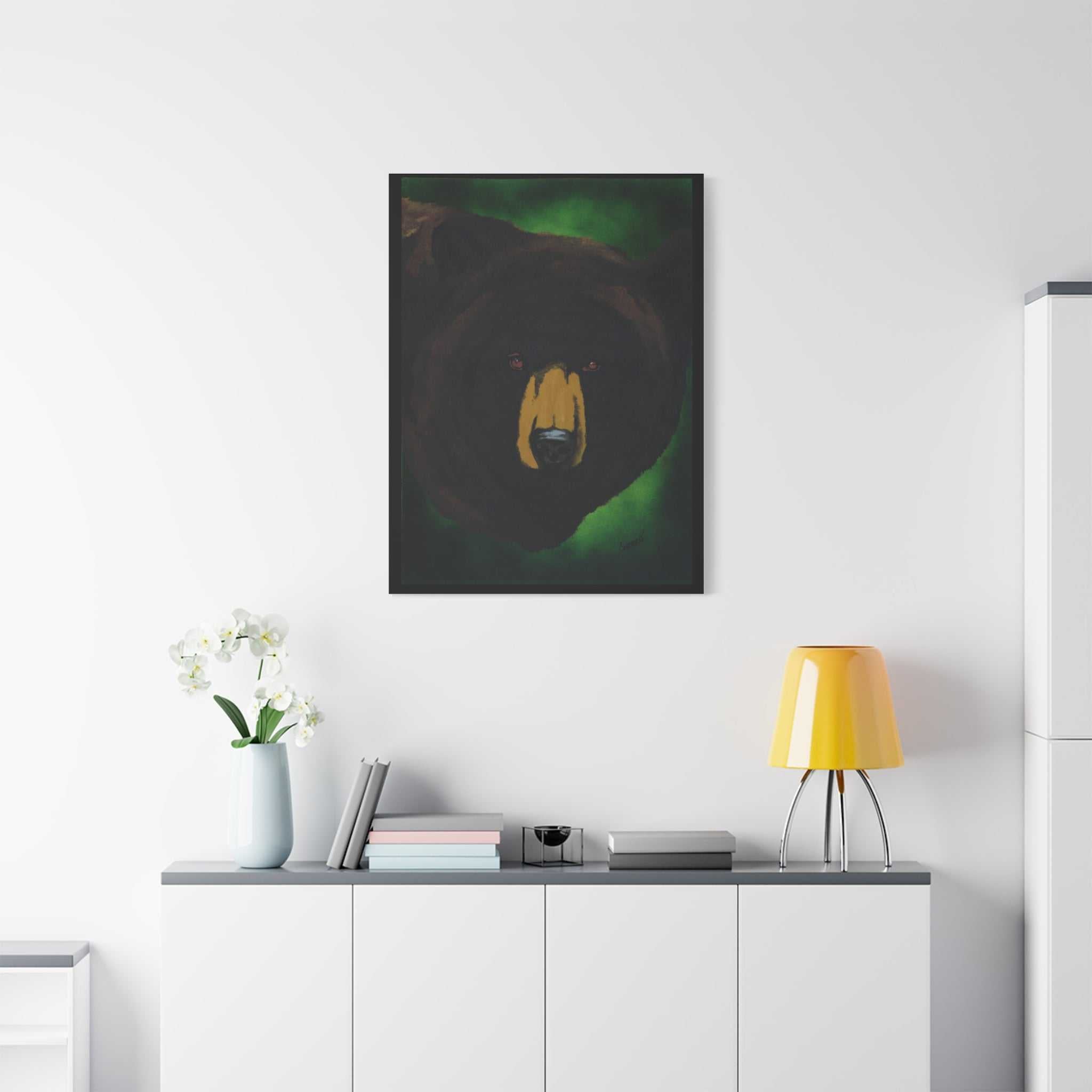 Brown Bear Wall Art, Brown Bear Art Print