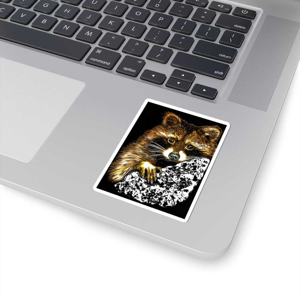Get kissed by nature with our Raccoon Kiss-Cut Stickers, Nature-Inspired Vinyl Decals for Animal Lovers. Add a whimsical touch to your everyday items!