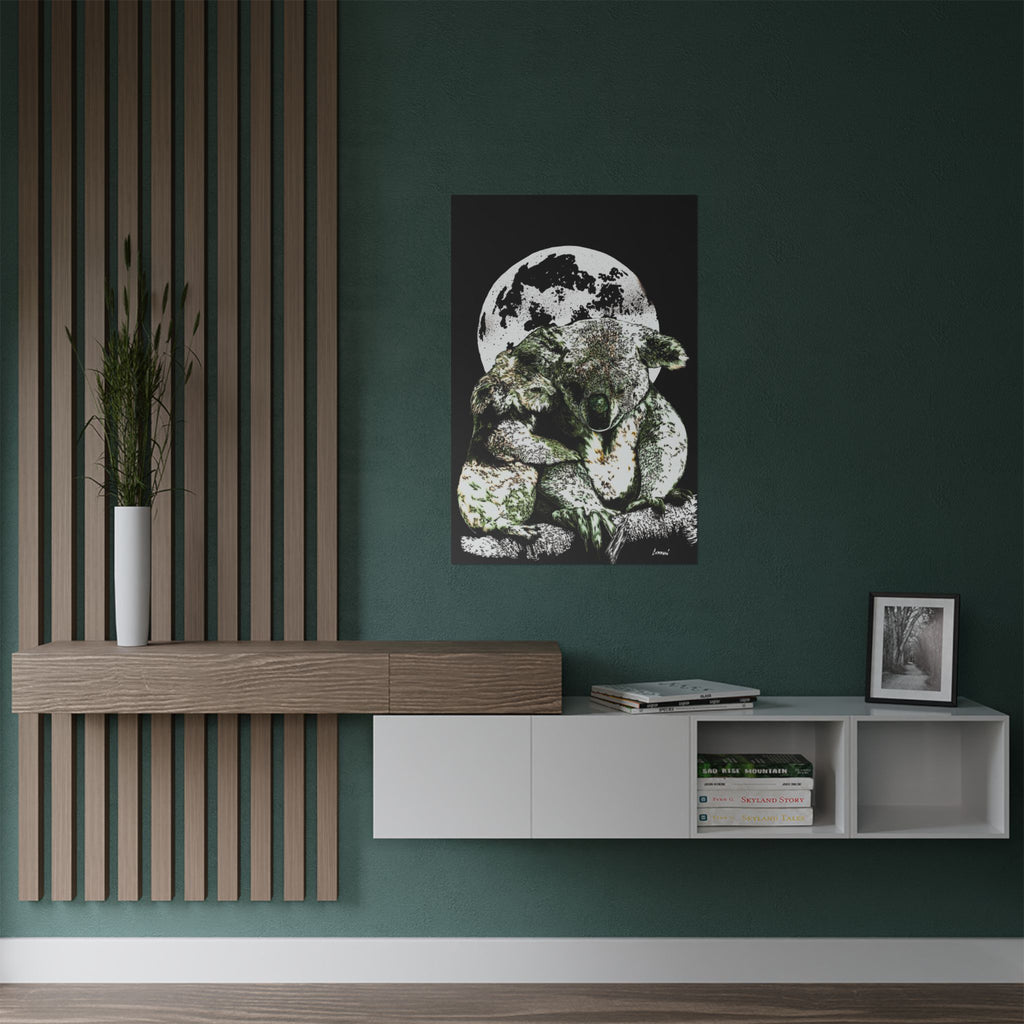 Koala Moon Satin Poster - 300gsm Wall Art for Animal Lovers