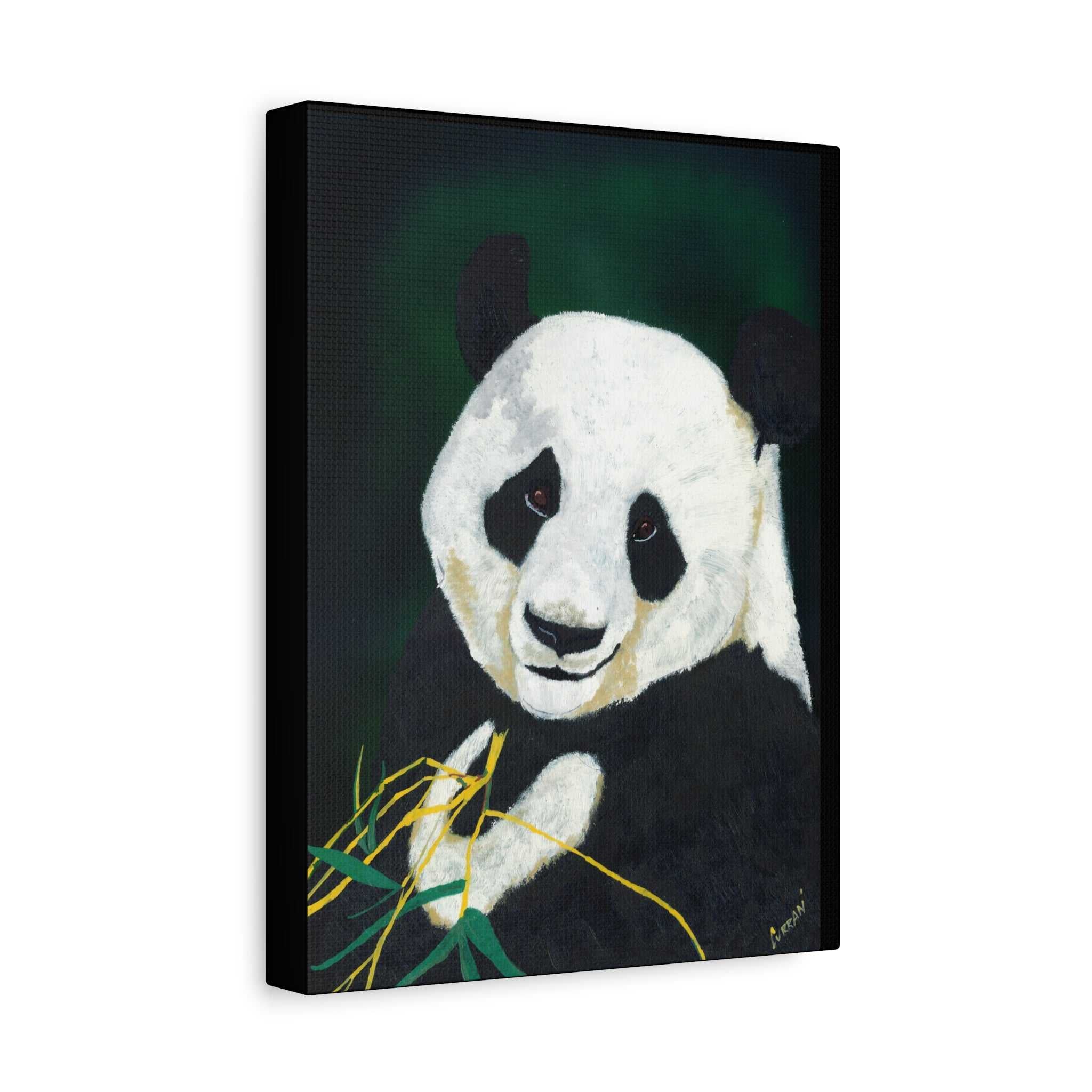 Panda Wall Art, Panda Print, Wildlife Art, Hand-Painted