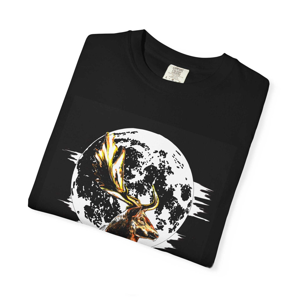 Moonlit Stag Unisex T-Shirt - Nature-Inspired Graphic Tee