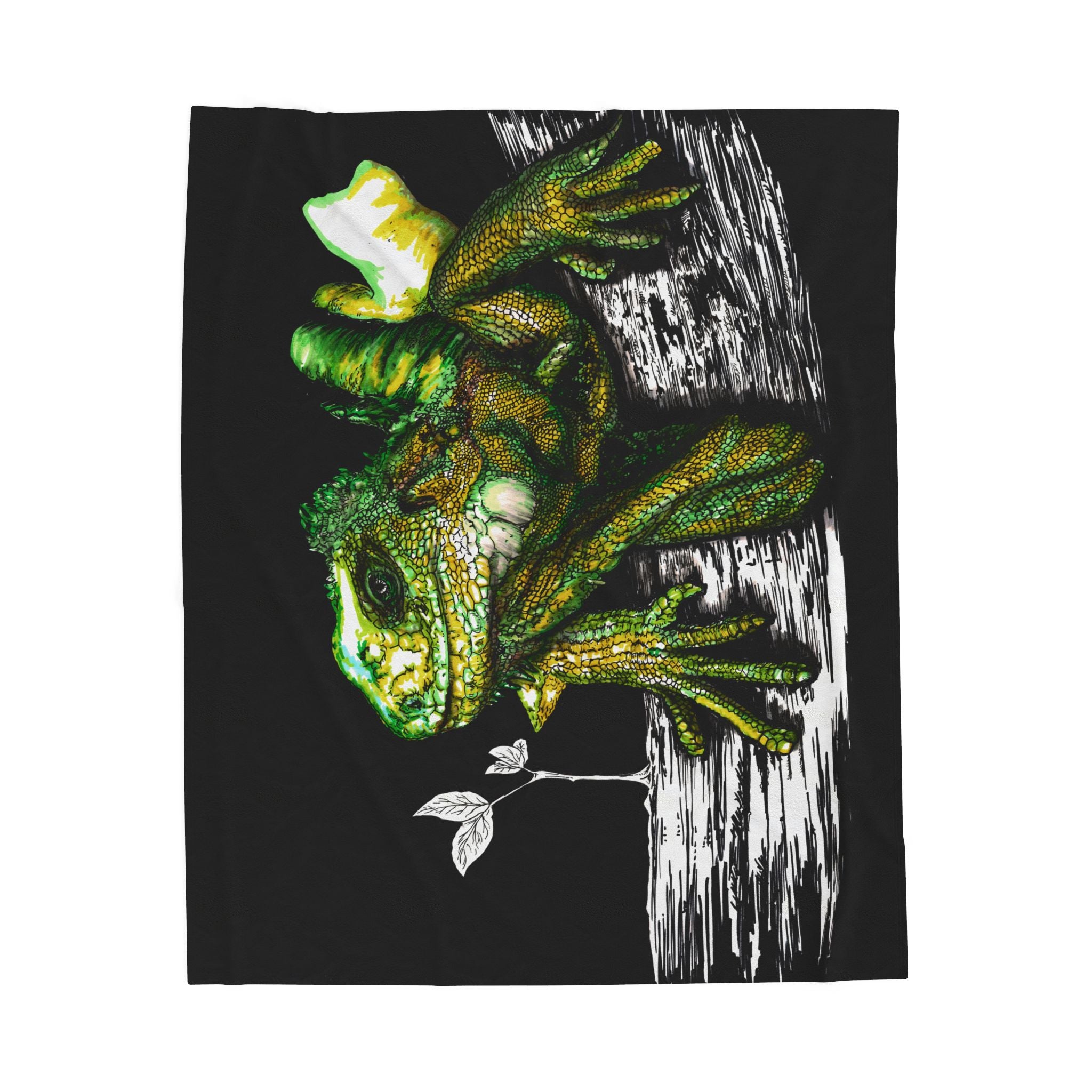 Lizard Design Cozy Velveteen Plush Blanket for Nature Lovers