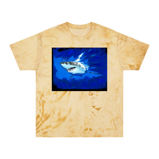 Great White Shark T Shirt Original Hand Painted Art