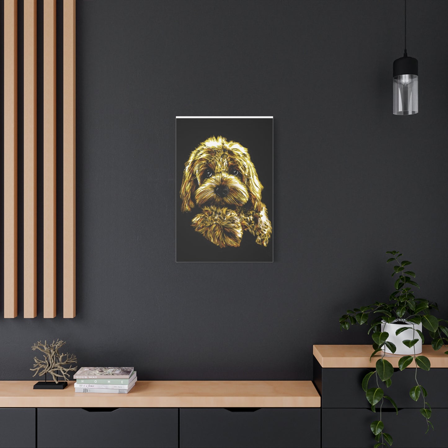 Goldendoodle Print, Hand-Drawn Original Dog Art,