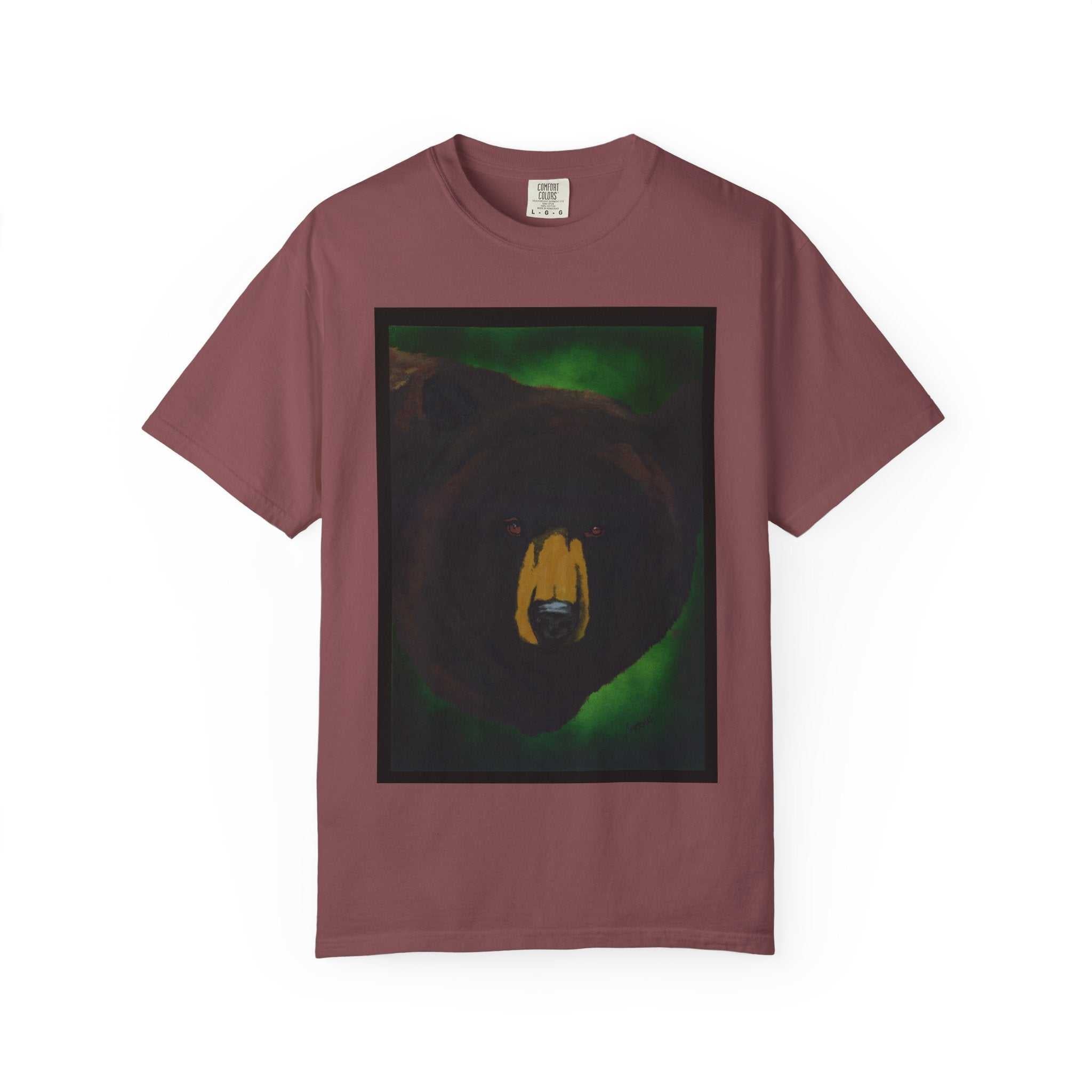 Brown Bear Unisex Garment-Dyed T-Shirt - Nature Apparel