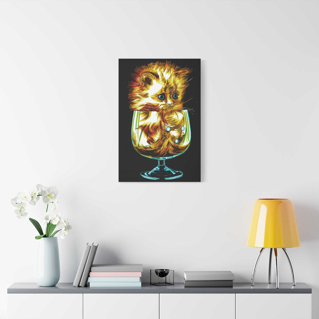 Transform your walls with the enchanting charm of our Whimsical Cat Art Canvas Print - 1.25" Stretched Wall Decor. Add a touch of whimsy to your space!