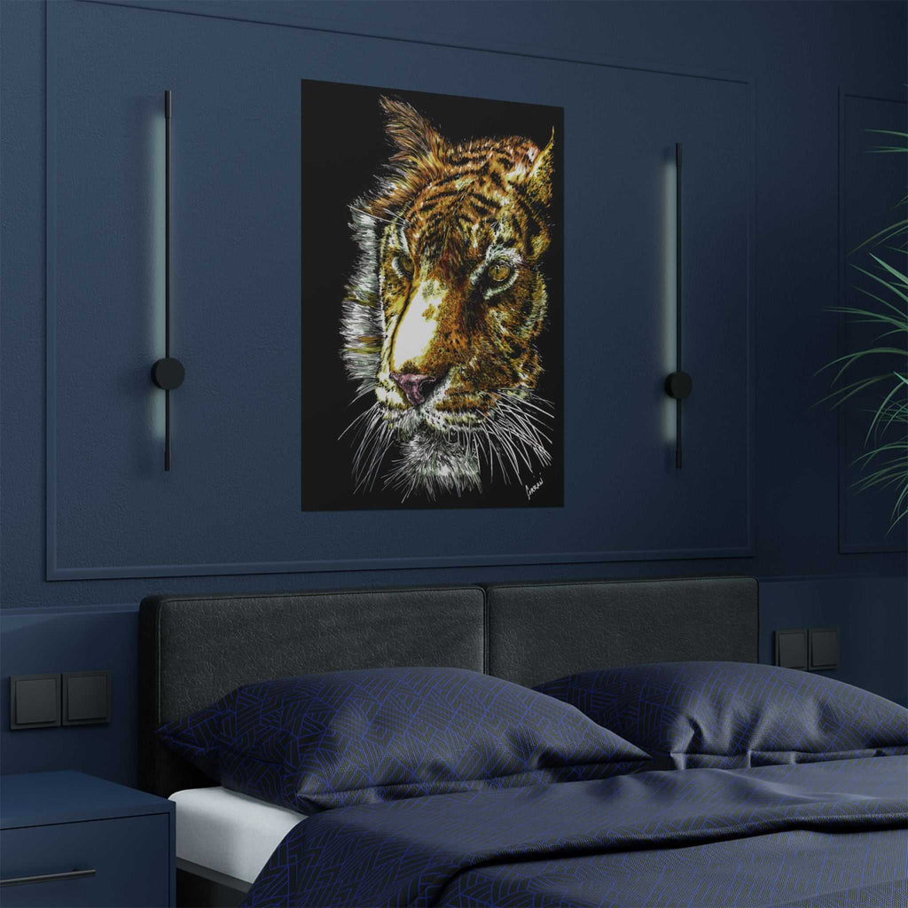 Tiger Satin Poster (300gsm) - Vibrant Wildlife Wall Art