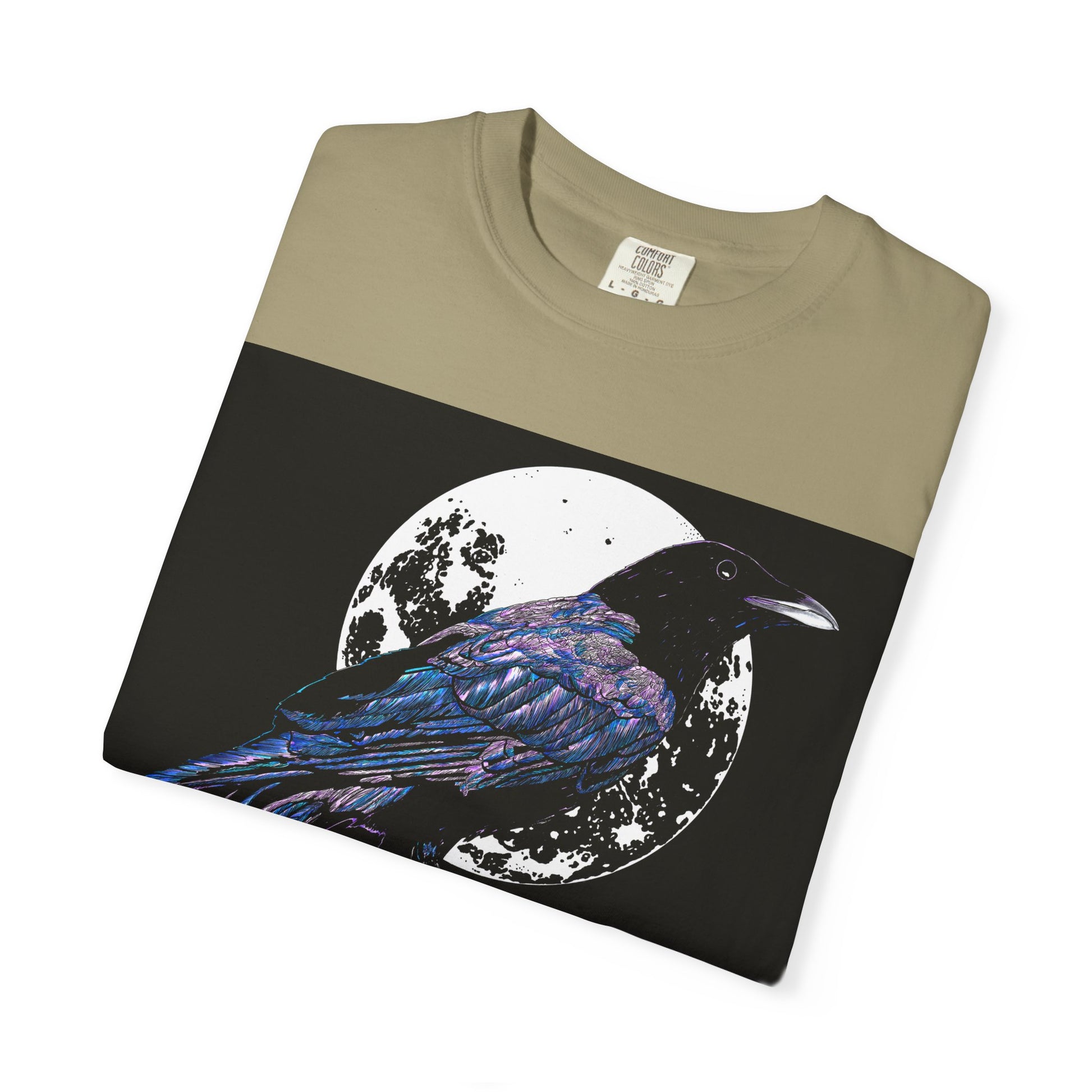 Crow Garment-Dyed T-Shirt for Nature Lovers