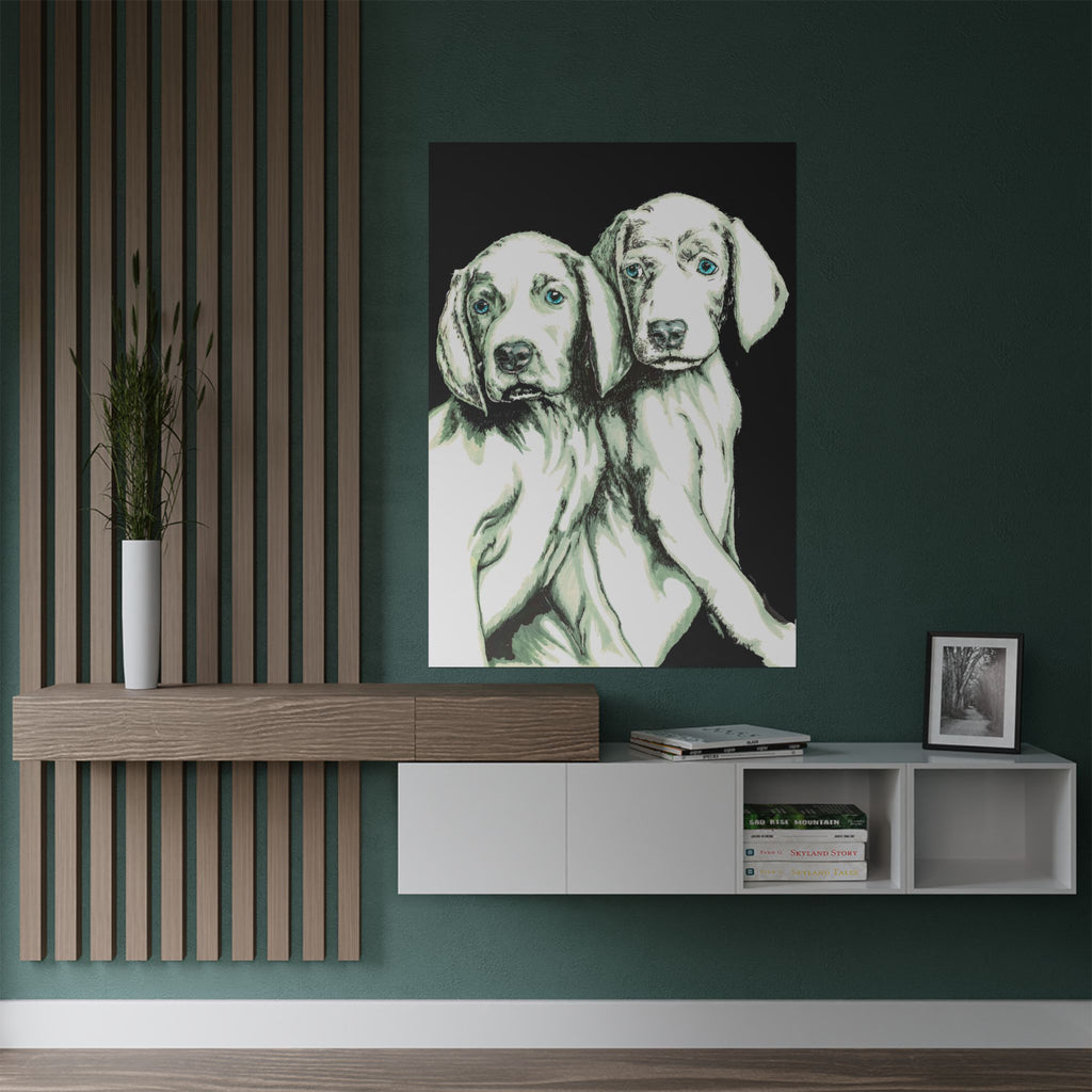Custom Dog Art Satin Poster - Perfect for Pet Lovers