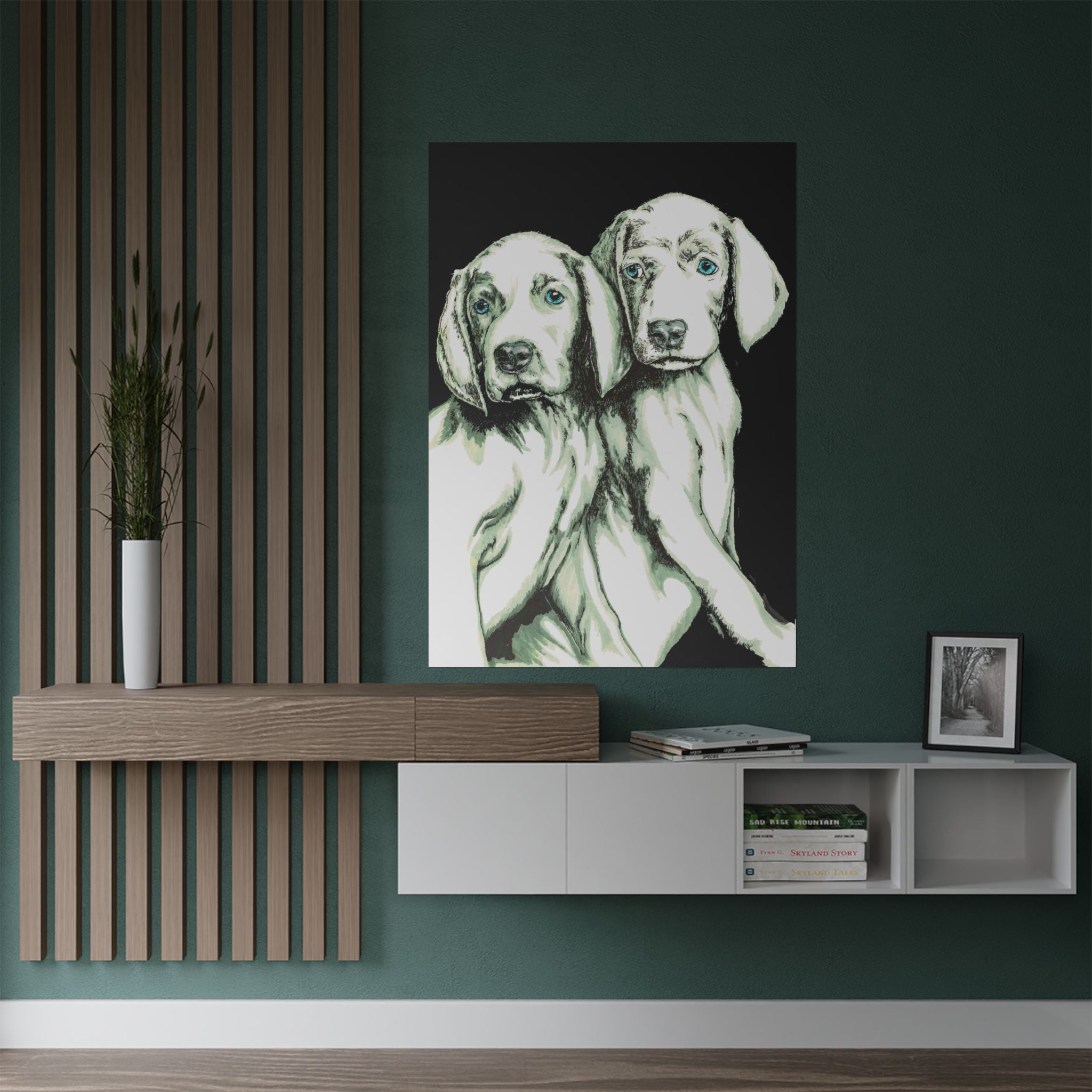 Custom Dog Art Satin Poster - Perfect for Pet Lovers