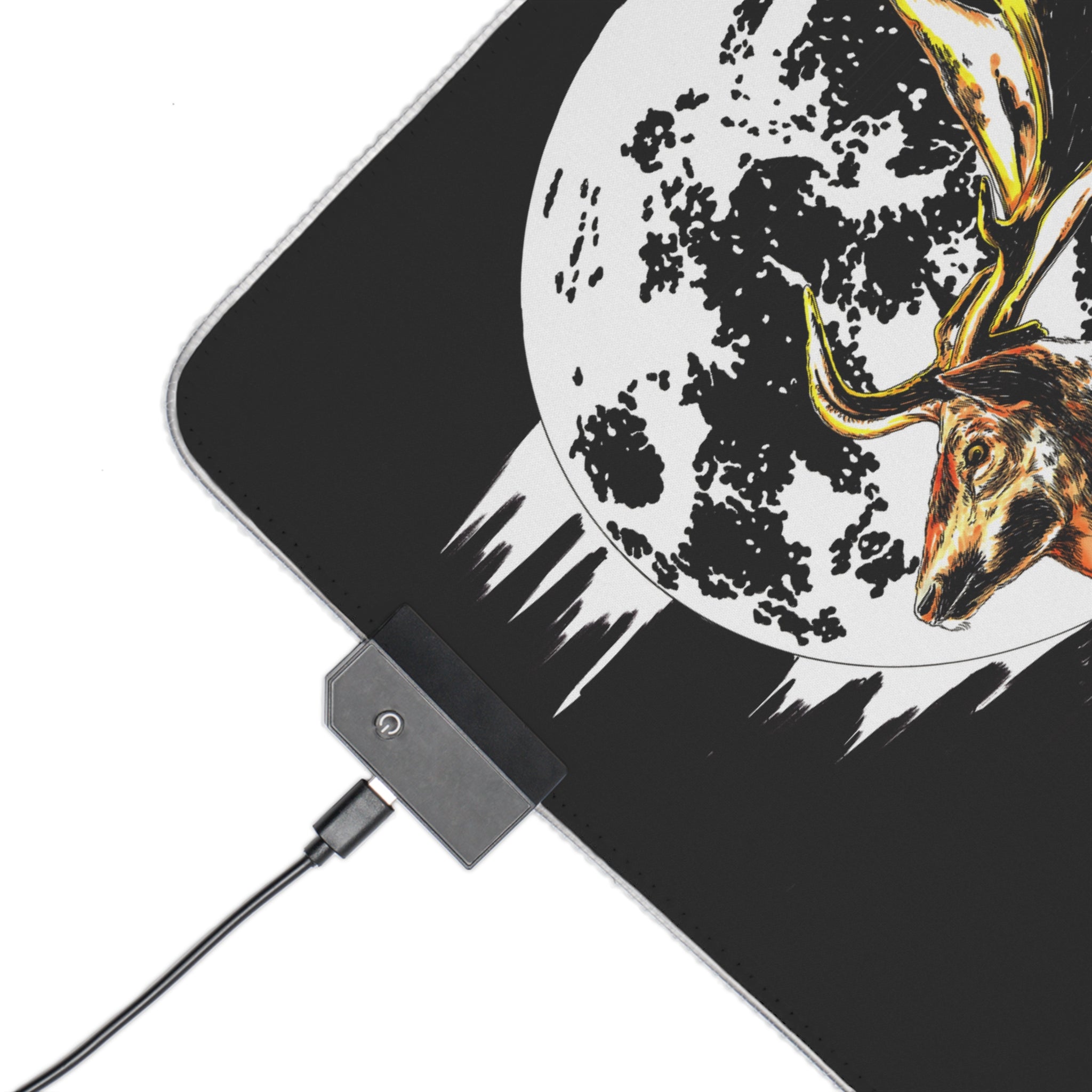LED Gaming Mouse Pad with Majestic Moose Design