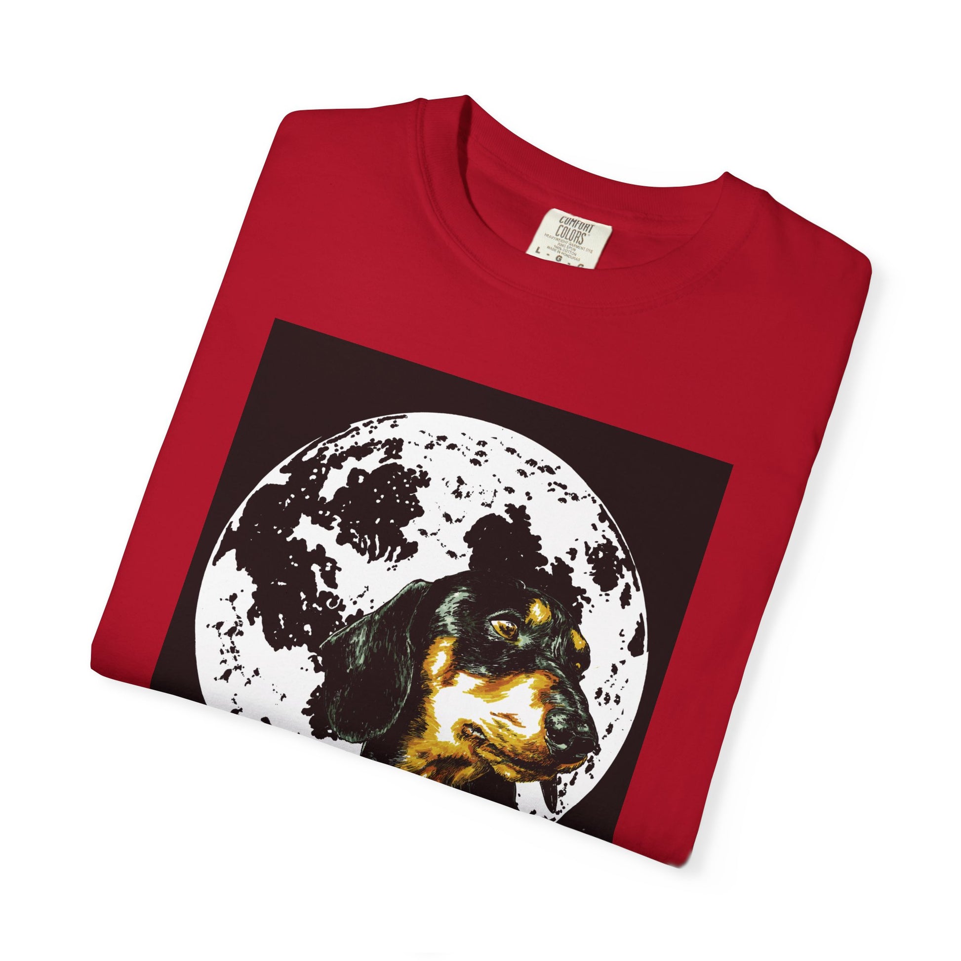 Dachshund Puppies Full Moon Dog Lovers T-Shirt