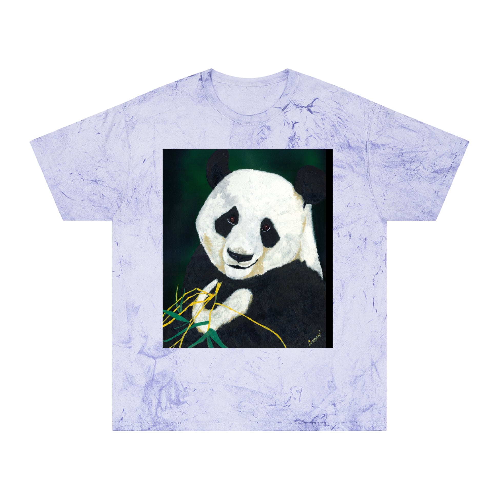 Cute Panda Unisex Color Blast T Shirt Nature Inspired Design