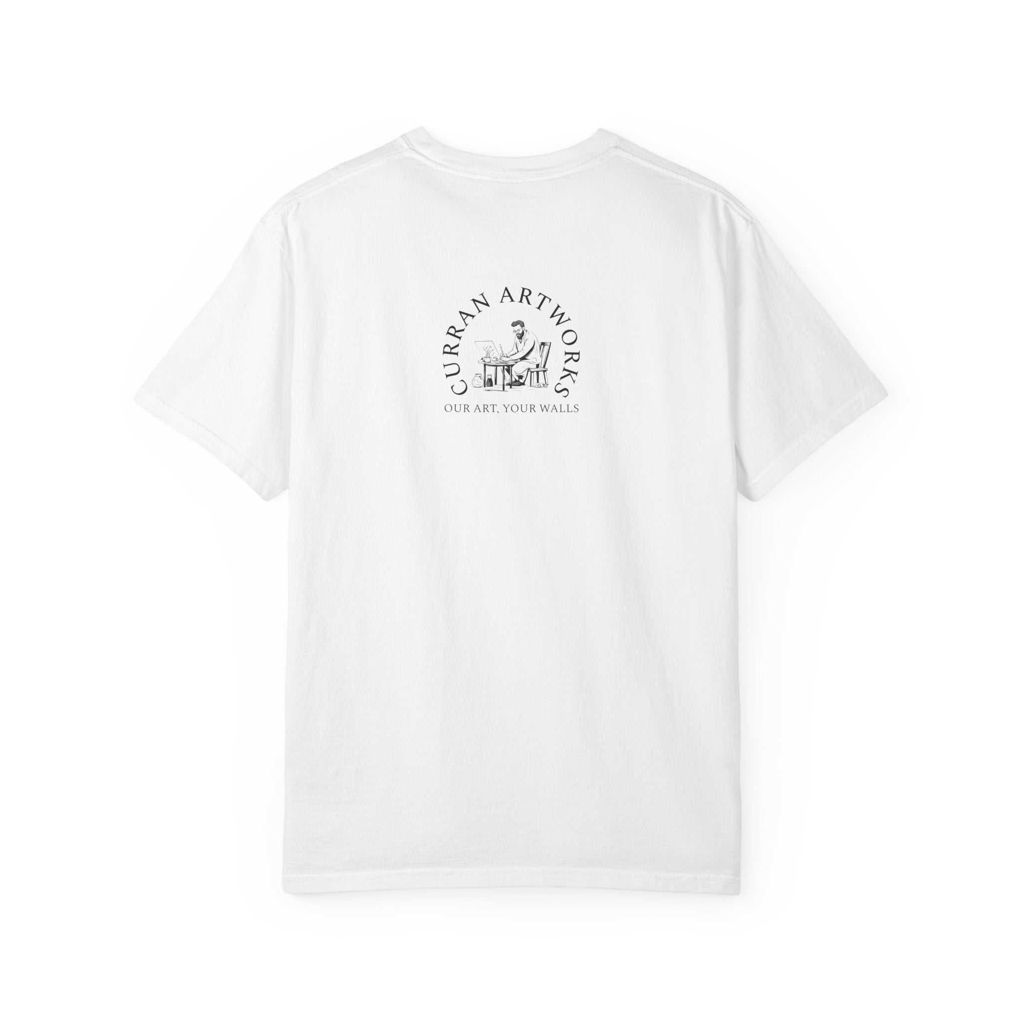 Artistic Owl Unisex Garment-Dyed T-Shirt