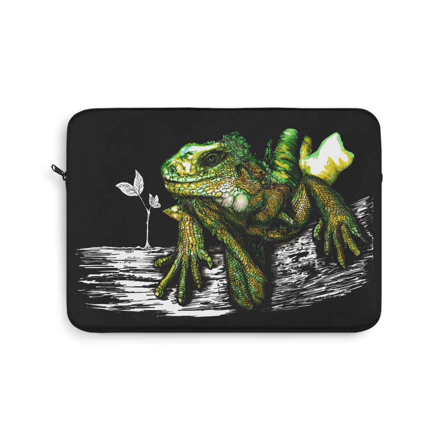 Vibrant Iguana Laptop Sleeve - Colorful Nature Design